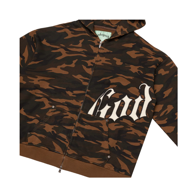 Godspeed OG Logo Brown Camo Hoodie