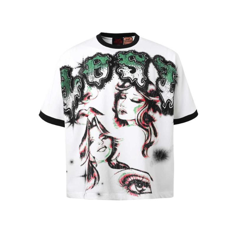 Lost Intricacy 'Angel Eyes' White Tee - Men's