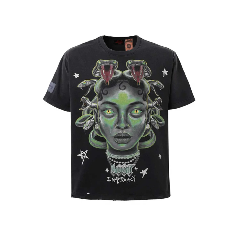 Lost Intricacy 'Medusa' Black Tee - Men's