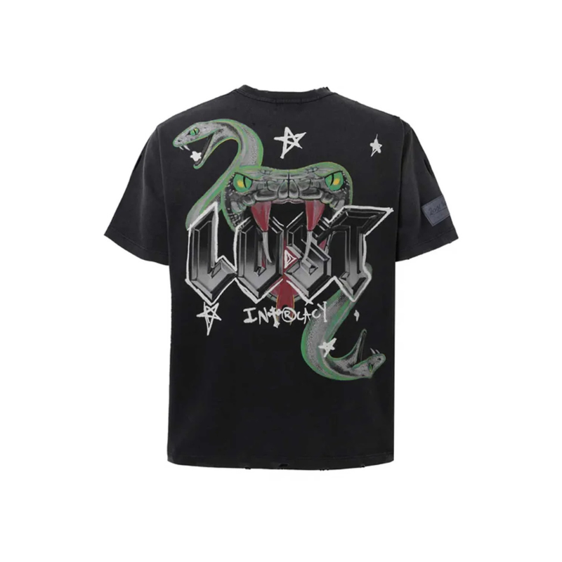 Lost Intricacy 'Medusa' Black Tee - Men's