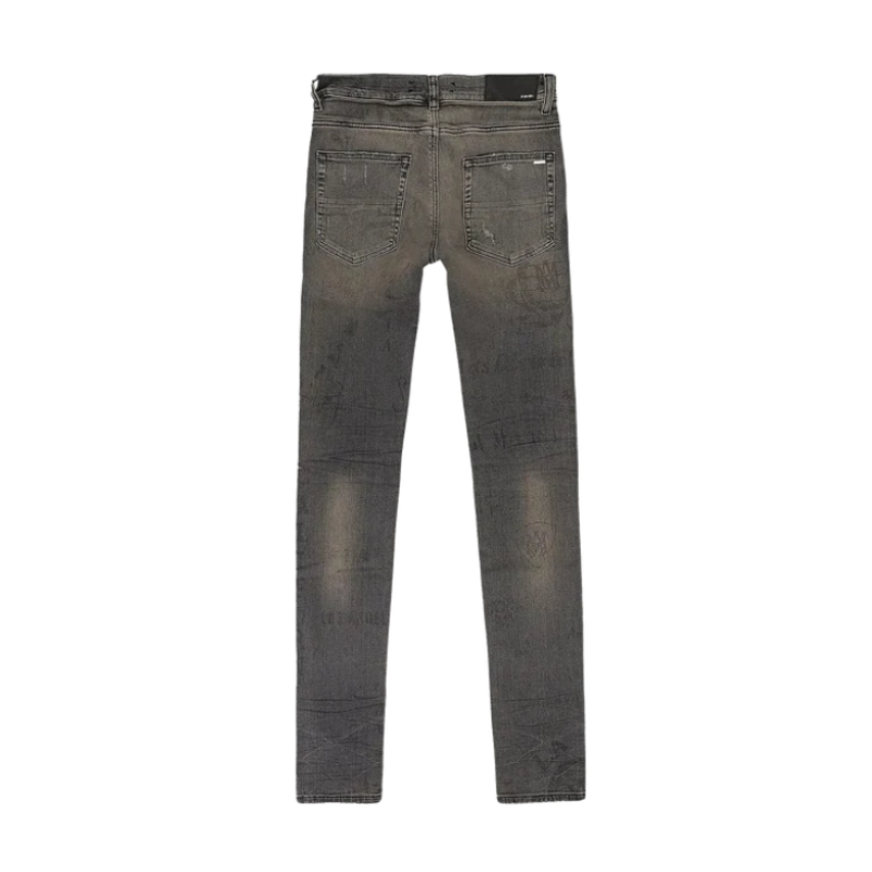 Amiri 'Military Stencil' Gray Jeans - Men's