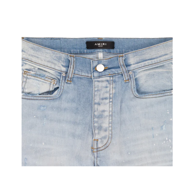 Amiri 'MA Drip' Blue Jeans