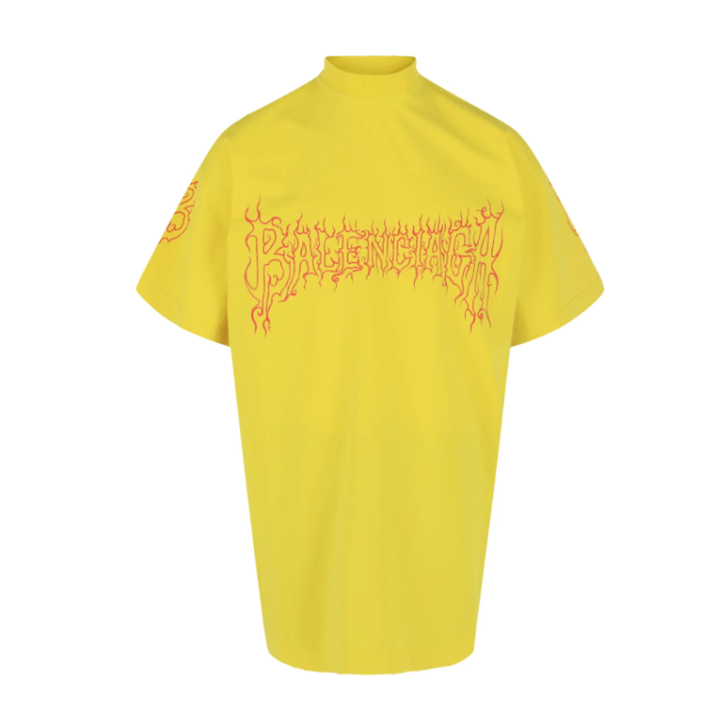 Balenciaga Yellow Darkwav Tee	- Men's