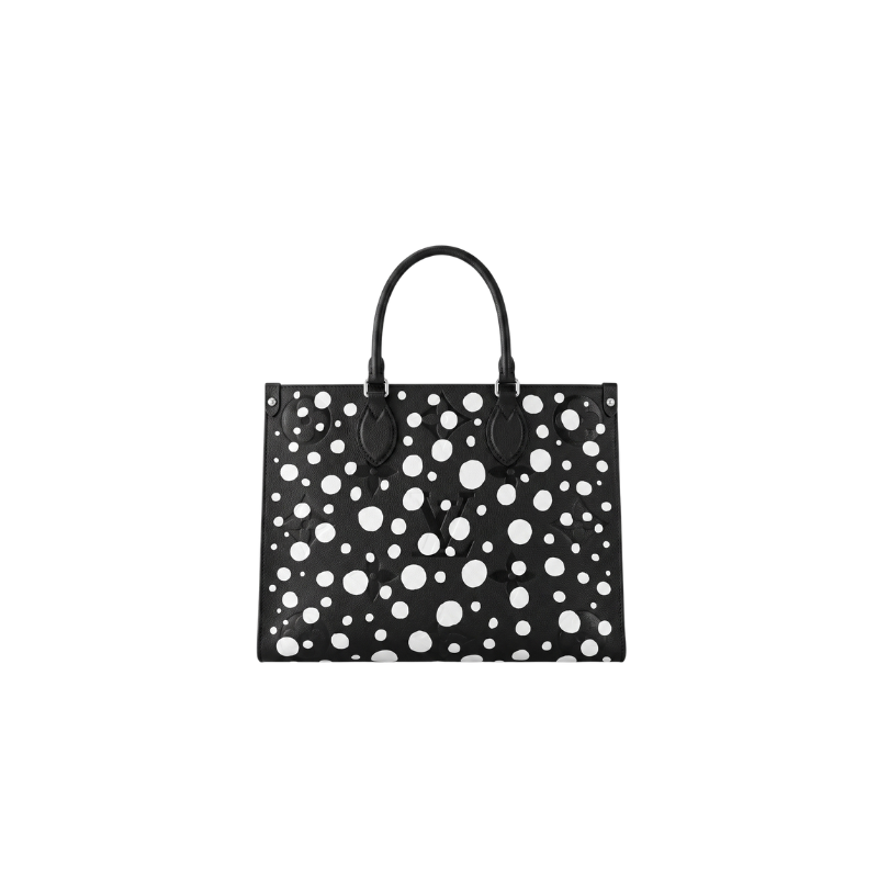 Louis Vuitton LV x YK Black Empreinte Giant Monogram On The Go MM Bag