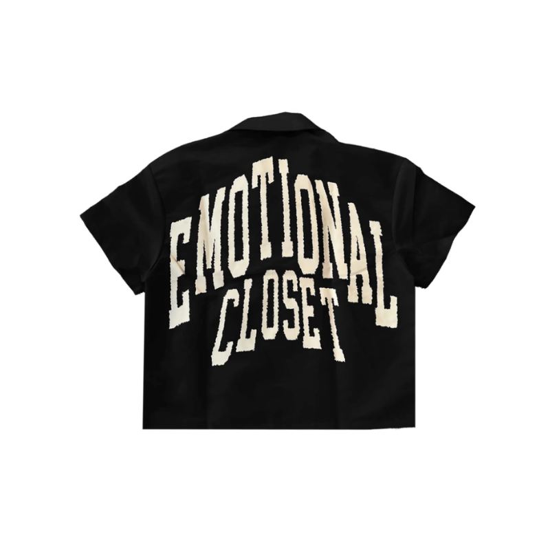 Mixed Emotion Black “Backyard” Nylon Shirt - Men's