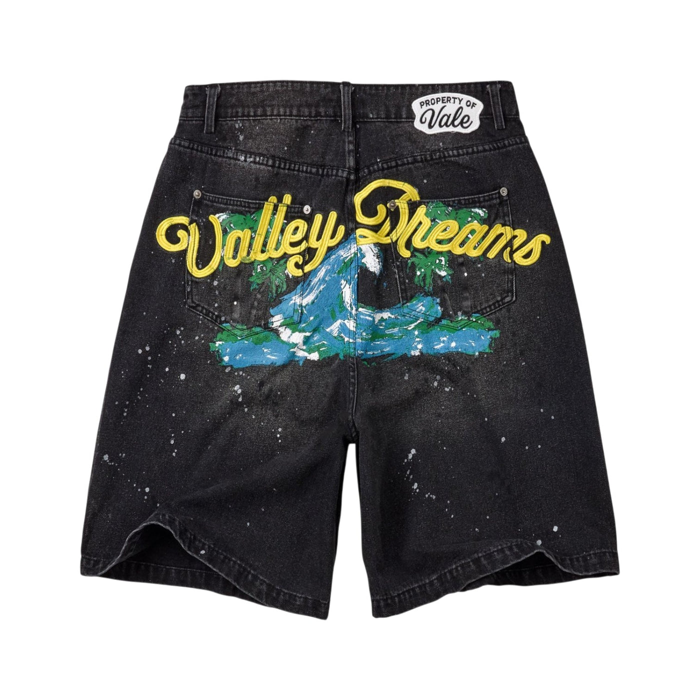 Vale Forever 'Paradise' Black Jean Shorts - view 2