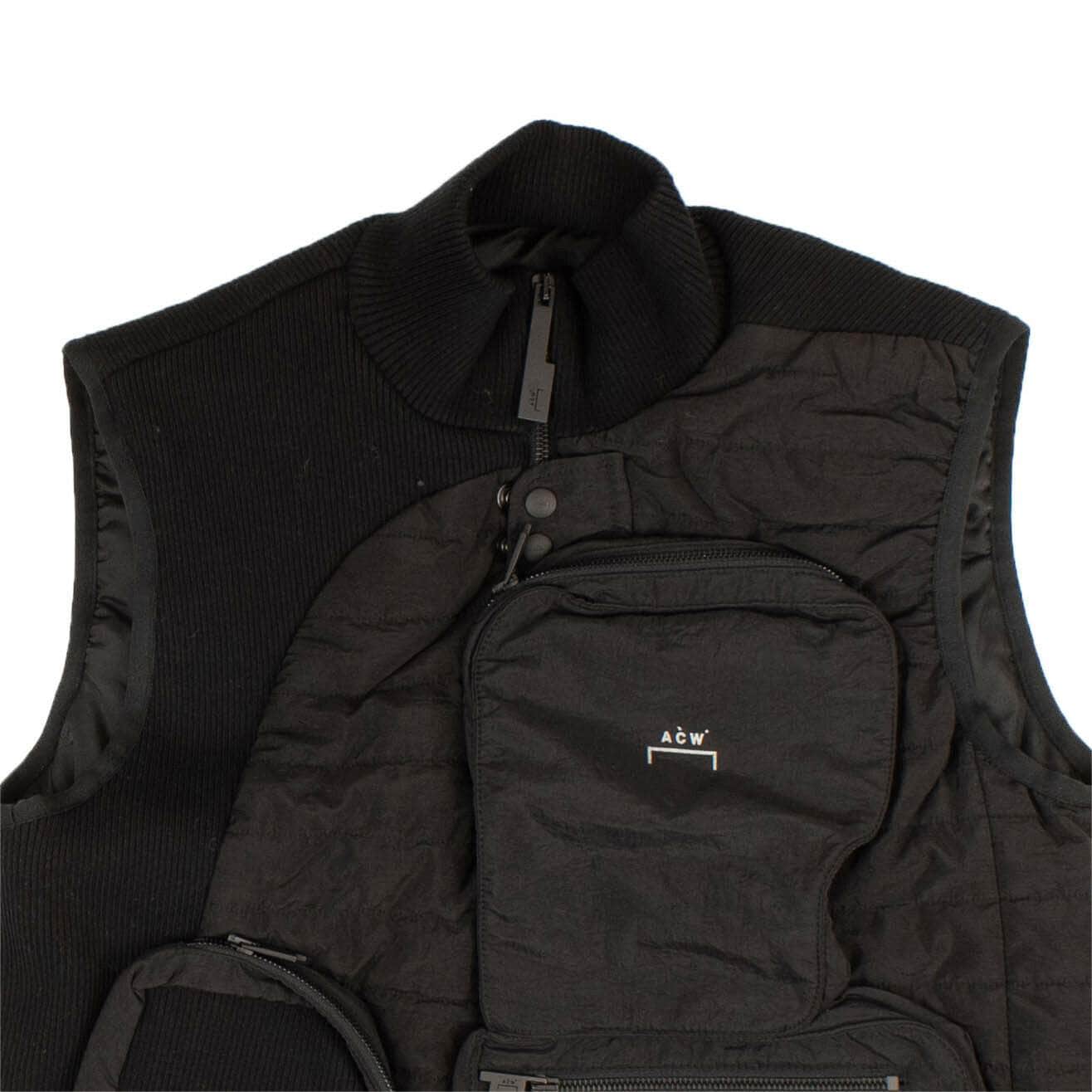 A-COLD-WALL* 750-1000, a-cold-wall, channelenable-all, chicmi, couponcollection, gender-mens, main-clothing, mens-down-puffer-jackets, mens-shoes, size-l, size-m, size-s Black Down Turtleneck Vest
