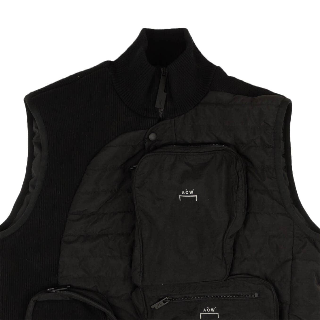 A-COLD-WALL* 750-1000, a-cold-wall, channelenable-all, chicmi, couponcollection, gender-mens, main-clothing, mens-outerwear-vests, mens-shoes, size-l L Black Puffer Outerwear Vest 95-ACW-0002/L 95-ACW-0002/L
