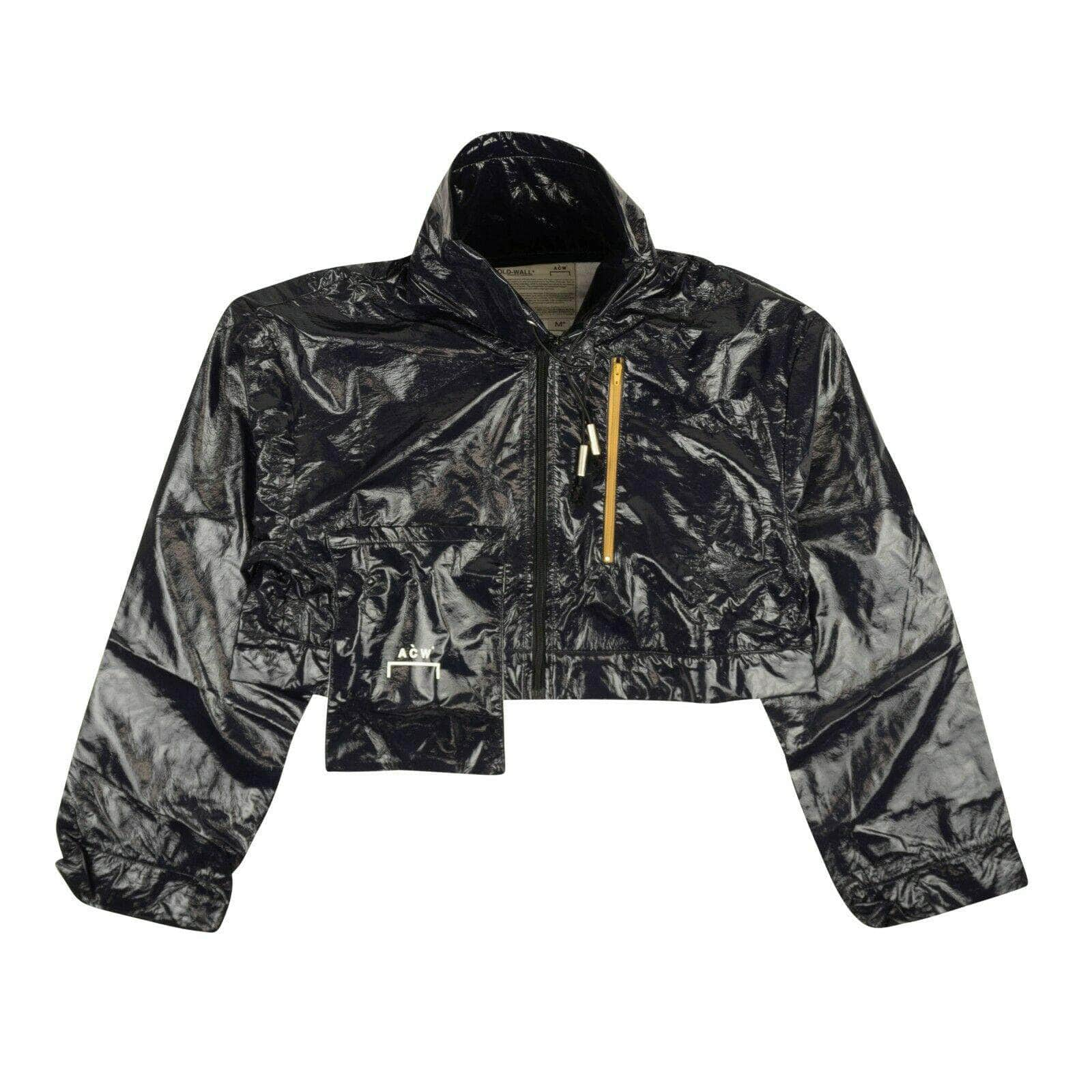 A-COLD-WALL* 87AB-ACW-0030/M NWT A-COLD-WALL* Navy Blue Asymmetrical Shiny Field Jacket Size M $825 87AB-ACW-0030/M