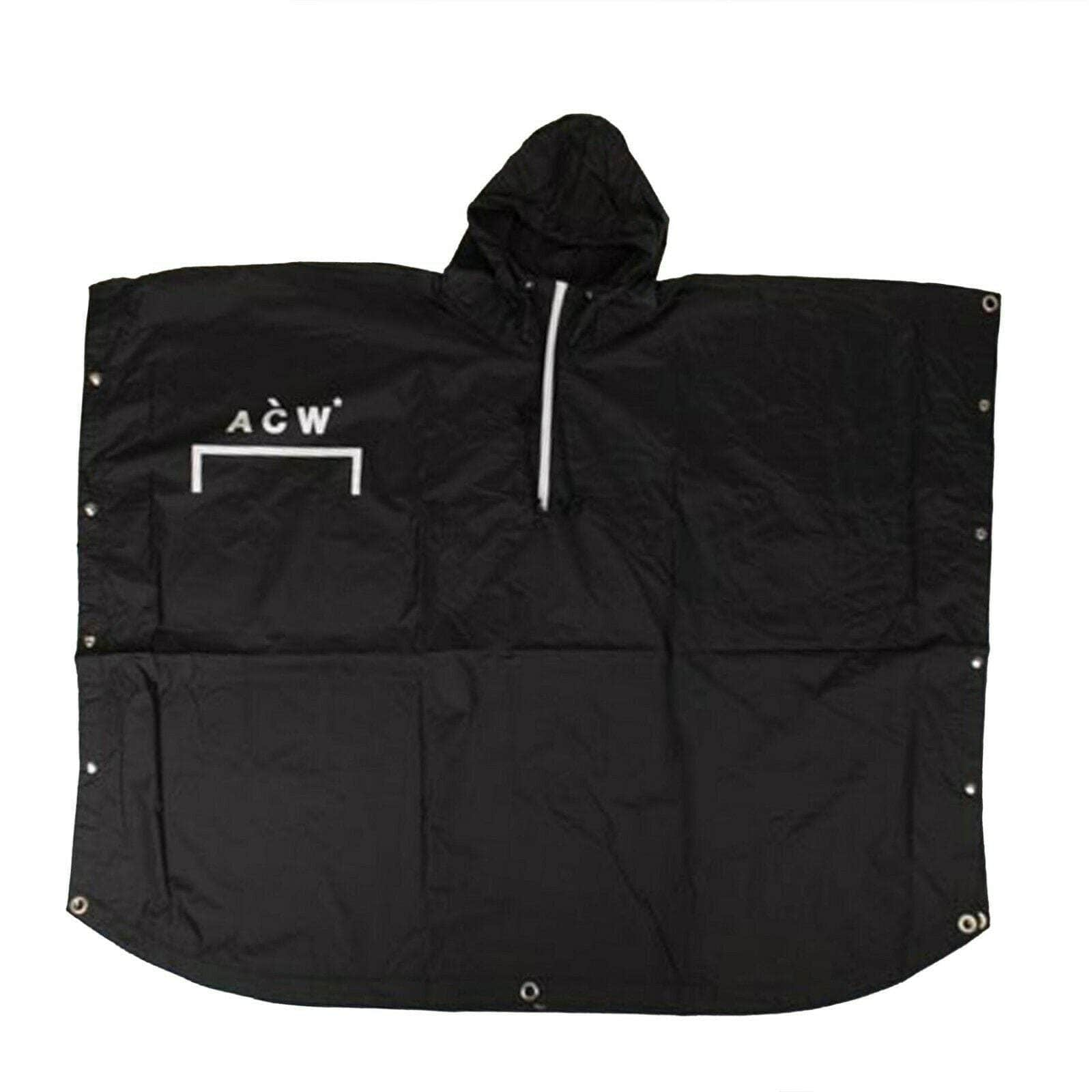 A-COLD-WALL* 87AB-ACW-1018 NWT A-COLD-WALL* Black Oversized Hooded Rain Jacket One Size $480 87AB-ACW-1018