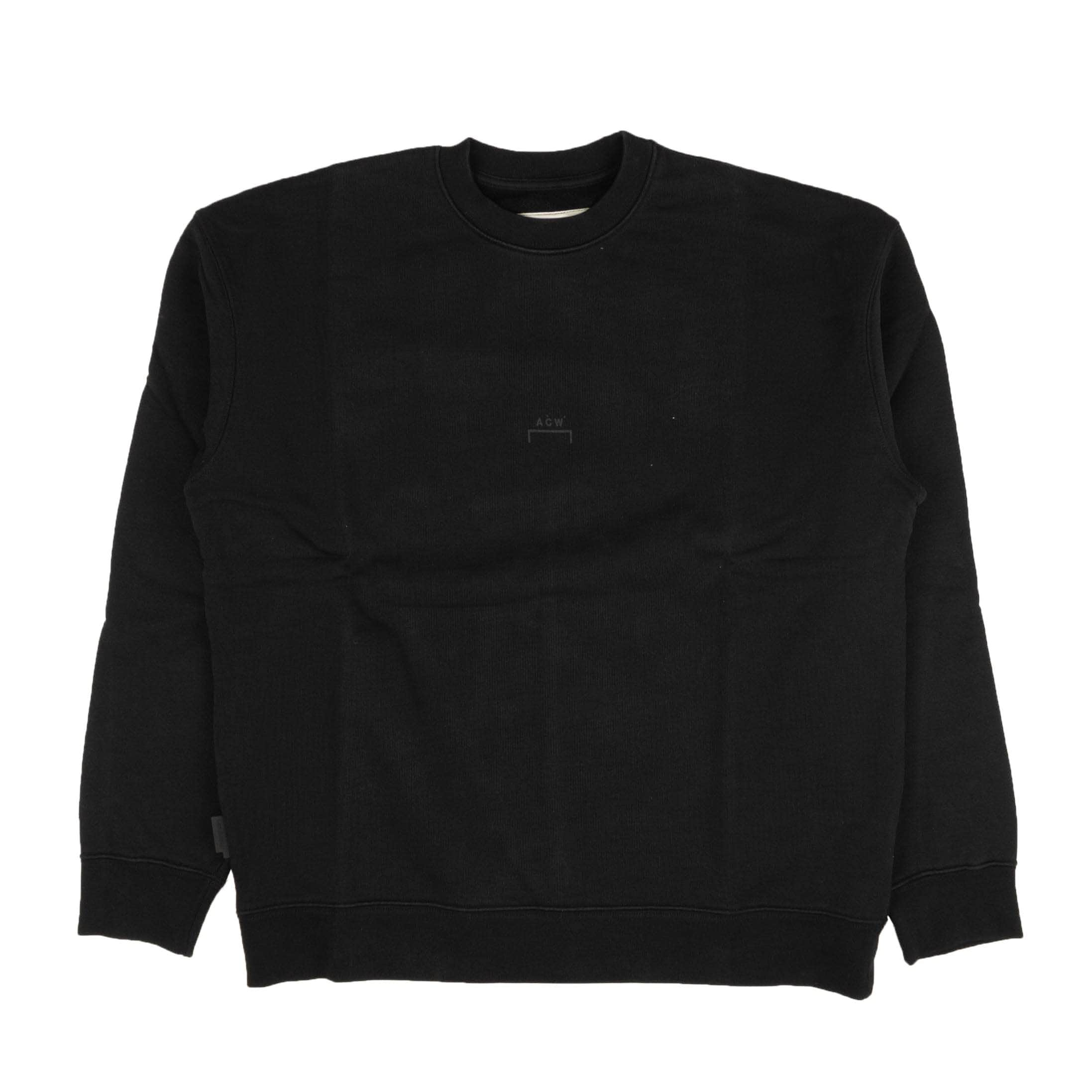 A-COLD-WALL* 87AB-ACW-1182/XS NWT A-COLD-WALL* Black Logo Crewneck Sweatshirt Size XS $335 87AB-ACW-1182/XS