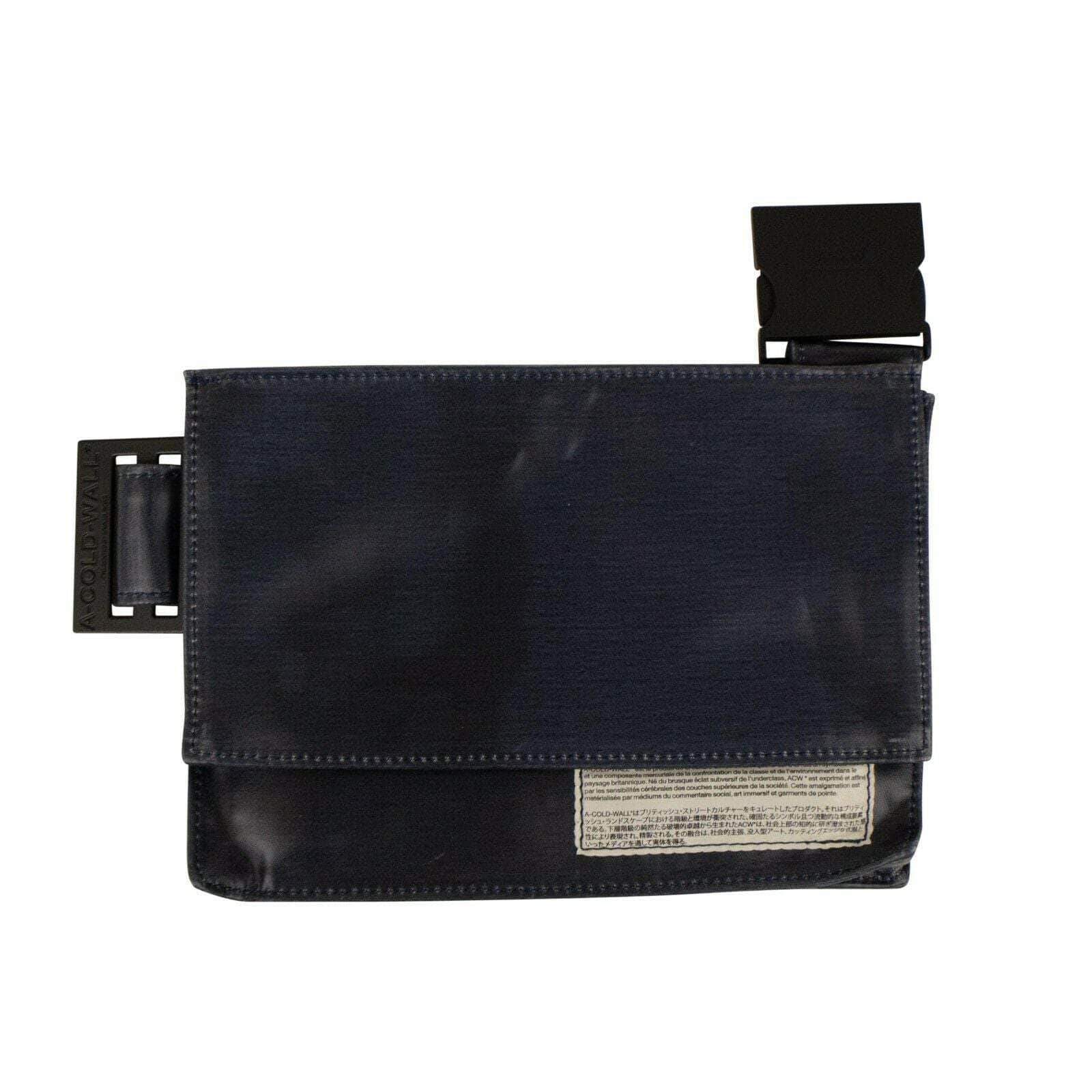 A-COLD-WALL* a-cold-wall, couponcollection, gender-mens, main-handbags, under-250 Leather Utility Crossbody Bag - Blue 87AB-ACW-3008 87AB-ACW-3008