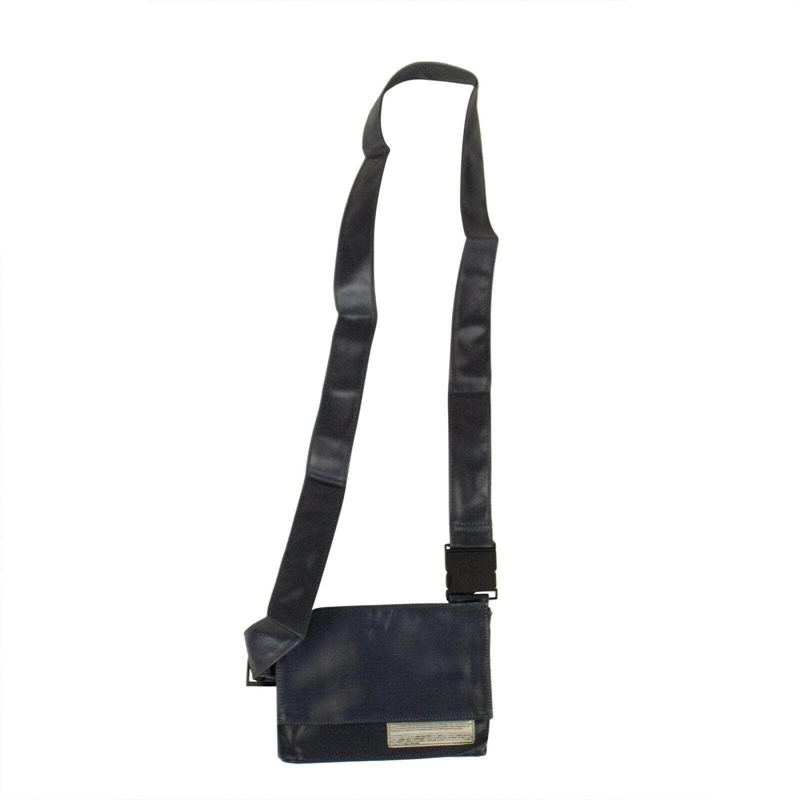 Leather Utility Crossbody Bag - Blue - GBNY