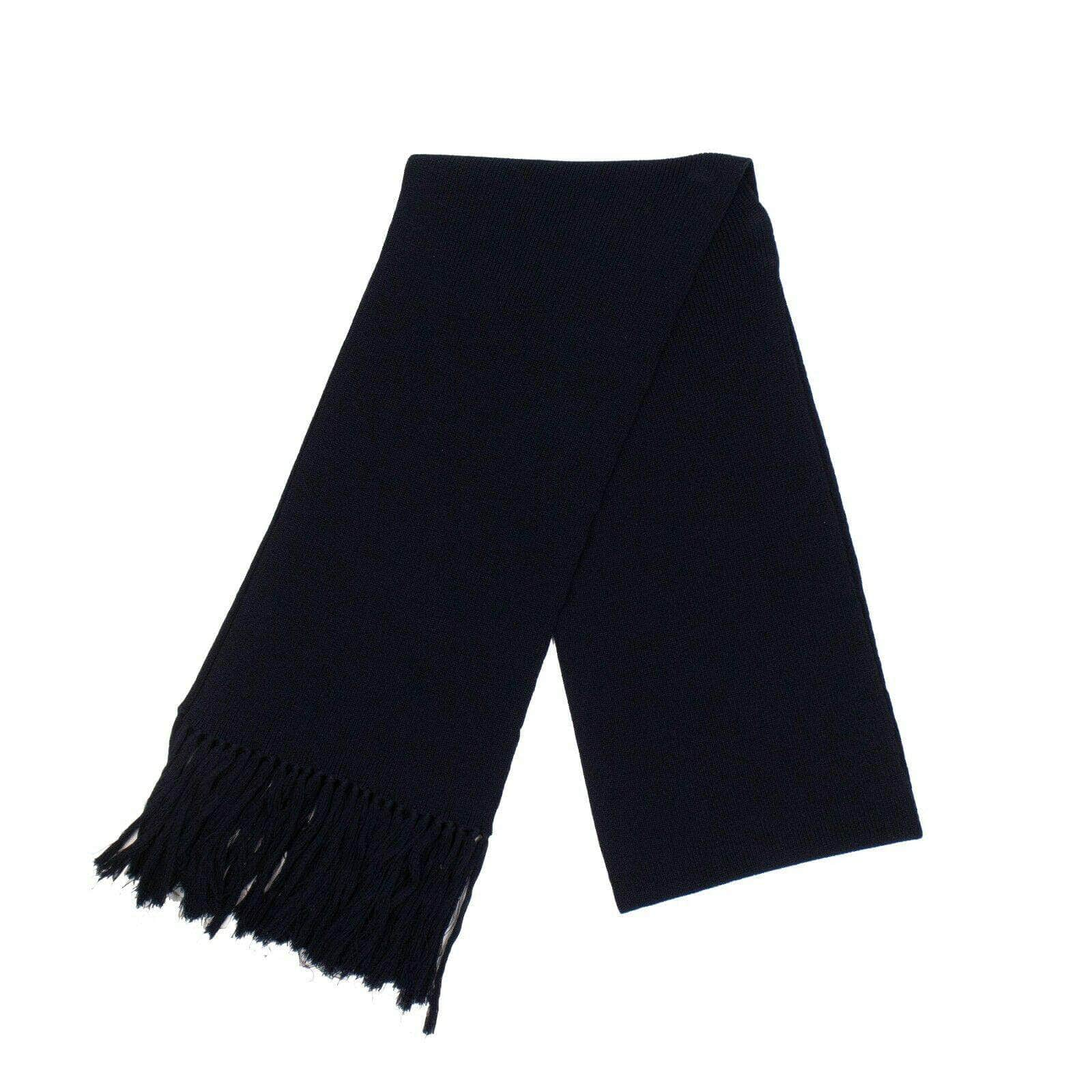 A_Plan_Application 74NGG-AP-1005 NWT A_Plan_Application Navy Blue Wool Cable Knit Scarf $770 74NGG-AP-1005