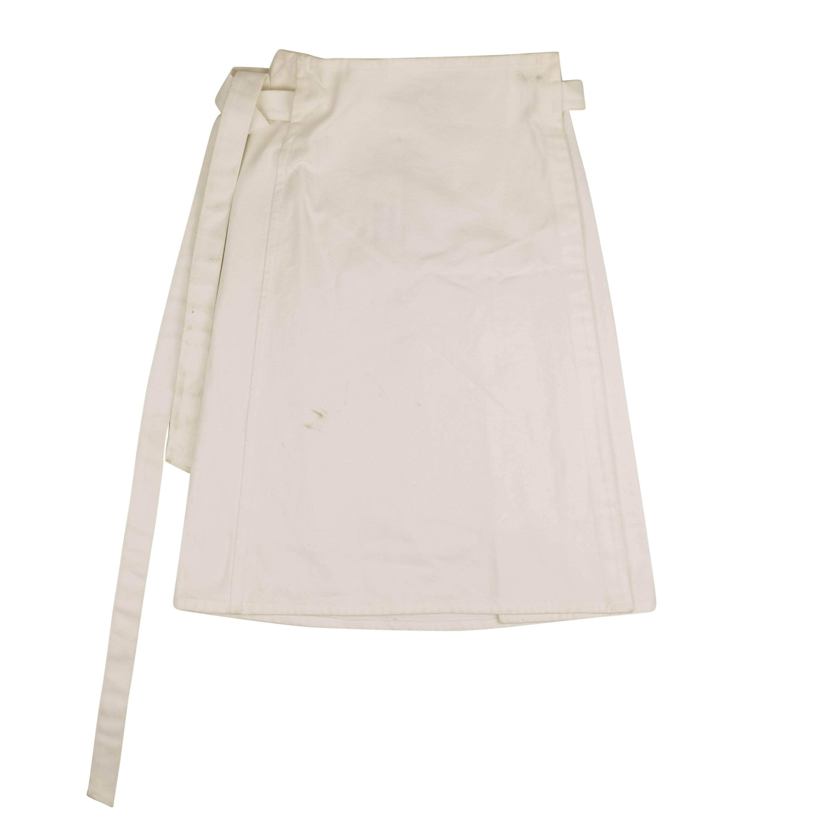 A_Plan_Application 74NGG-AP-21/S NWT A_PLAN_APPLICATION White Cotton Belted Skirt Size S $560 74NGG-AP-21/S