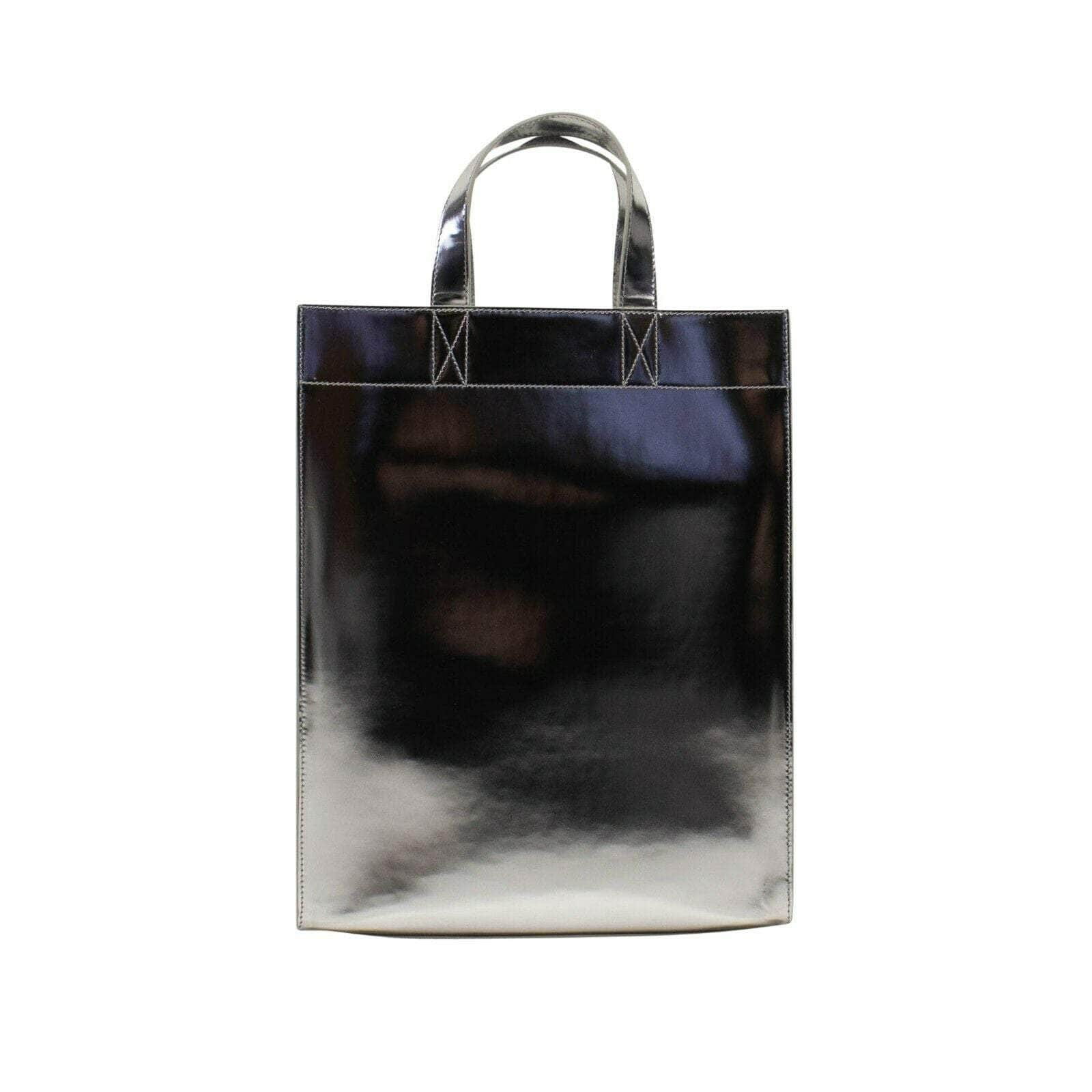 A_Plan_Application 74NGG-AP-3004 NWT A_Plan_Application Silver Metallic Leather Tote Bag $1960 74NGG-AP-3004