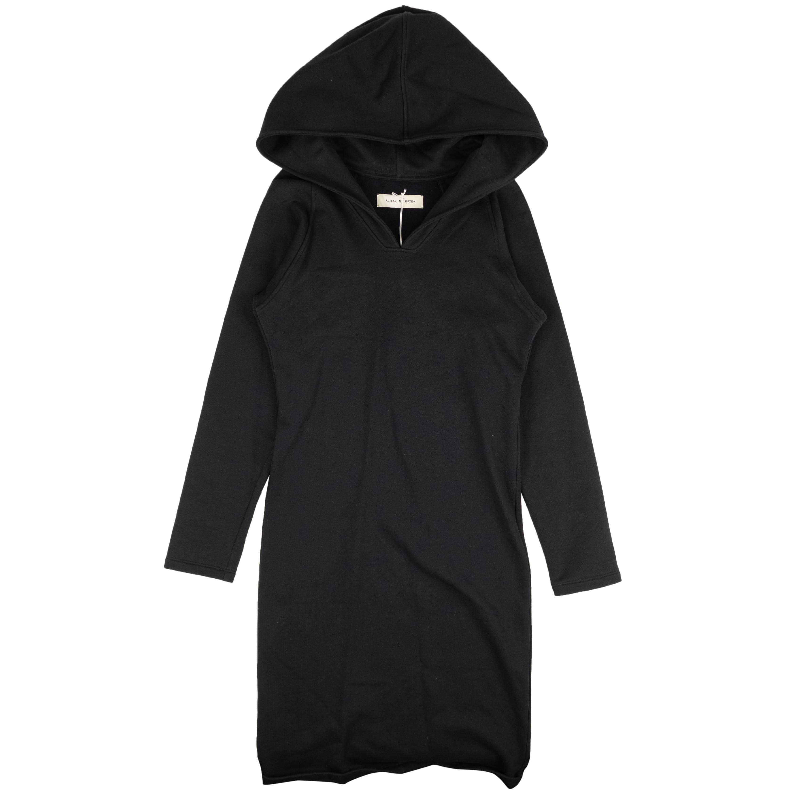 A_Plan_Application 82NGG-AP-12/S NWT A_PLAN_APPLICATION Navy Blue Hooded Sweatshirt Dress Size S $980 82NGG-AP-12/S