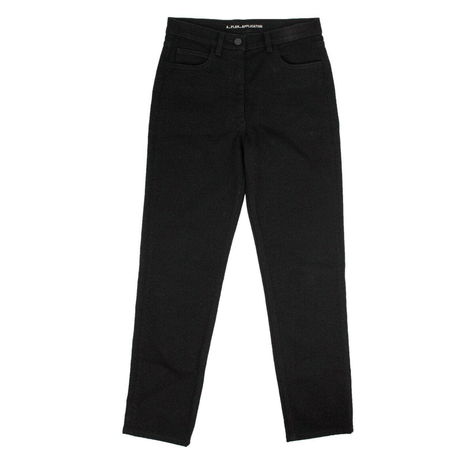 A_Plan_Application 82NGG-AP-48/26 NWT A_Plan_Application Black Denim Straight Leg Cropped Pants Size 26 $385 82NGG-AP-48/26