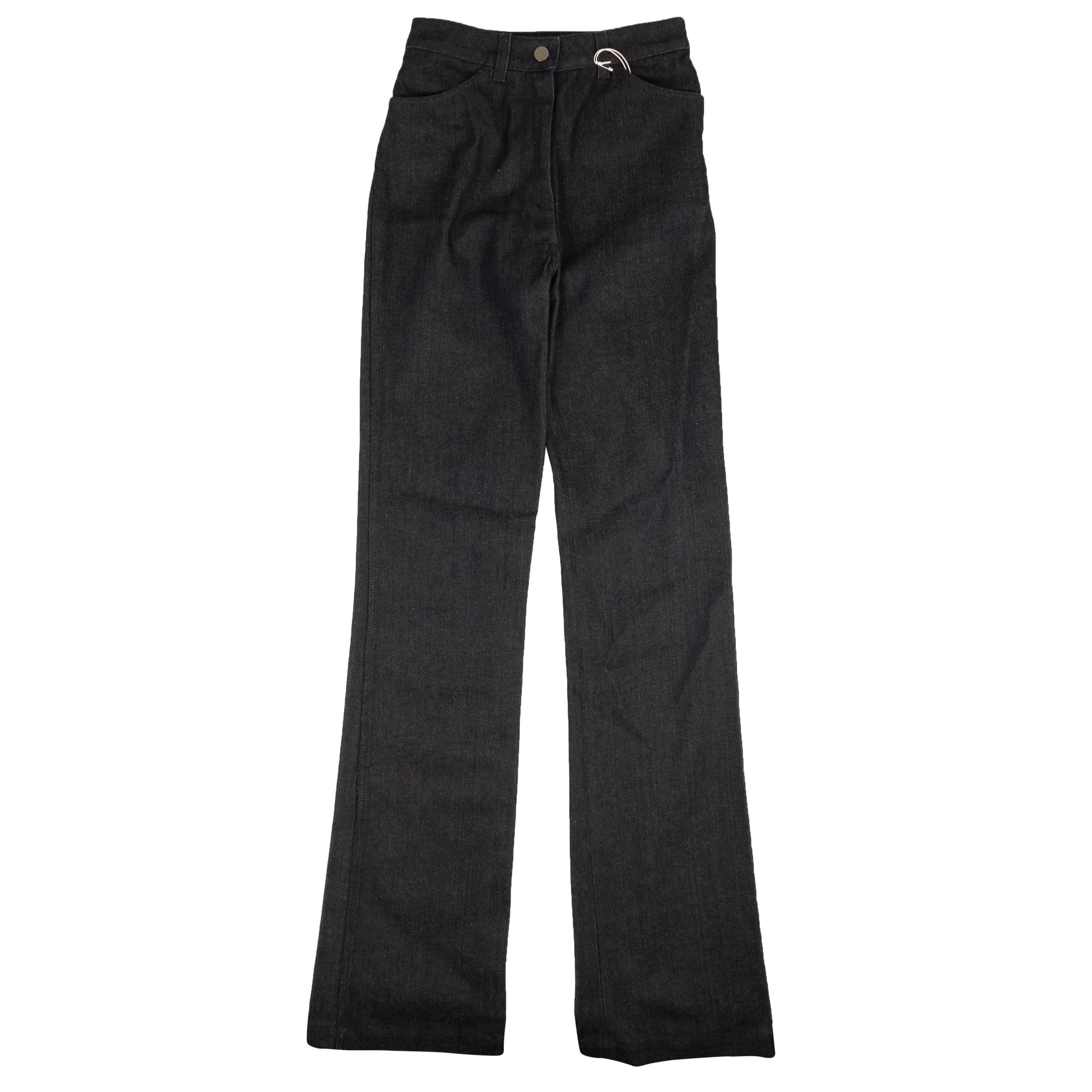 A_Plan_Application a_plan_application, channelenable-all, chicmi, couponcollection, gender-womens, main-clothing, size-27, under-250, womens-flared-jeans 27 Black Cotton Denim Jeans 74NGG-AP-1042/27 74NGG-AP-1042/27