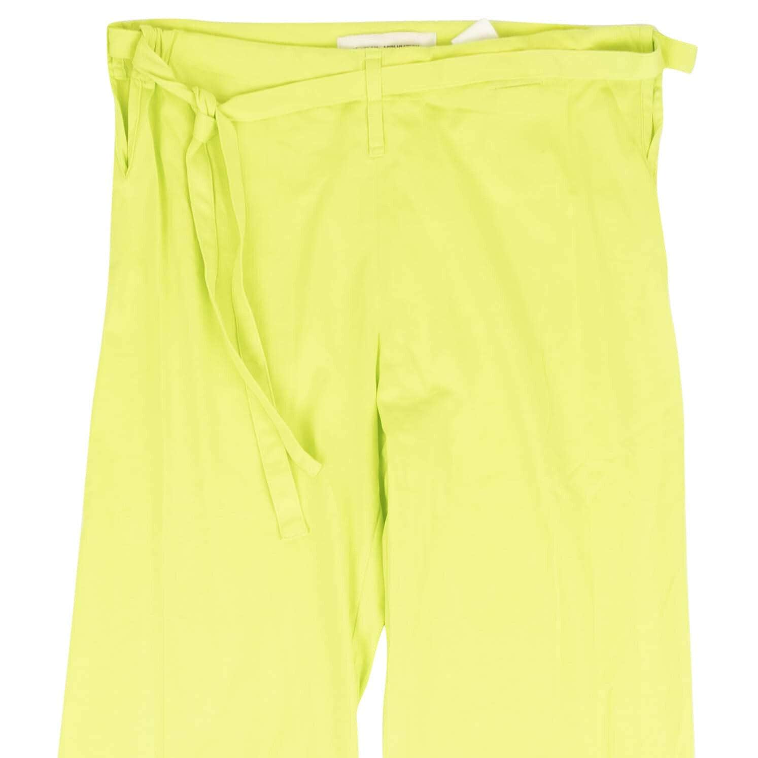 A_Plan_Application a_plan_application, channelenable-all, chicmi, couponcollection, gender-womens, main-clothing, size-s, under-250, womens-straight-pants S Neon Yellow Green Jersey Judo Pants 95-APA-1002/S 95-APA-1002/S