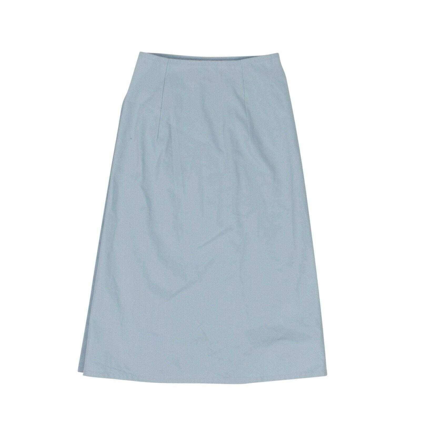 A_Plan_Application a_plan_application, chicmi, couponcollection, gender-womens, july4th, main-clothing, size-s, under-250, womens-a-line-skirts S Light Blue High-Waist Wrap Midi Skirt 74NGG-1004/S 74NGG-1004/S