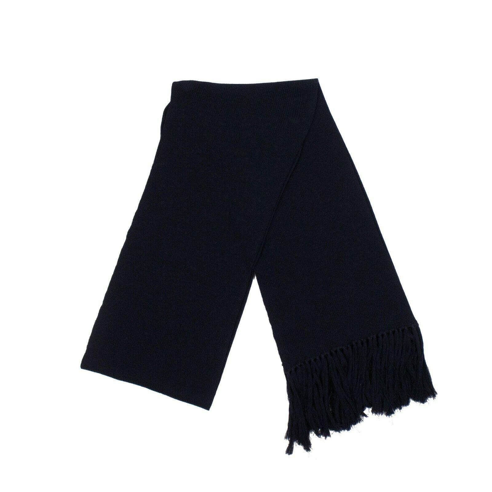 A_Plan_Application Men's Scarves Wool Cable Knit Scarf - Navy Blue 74NGG-AP-1005 74NGG-AP-1005