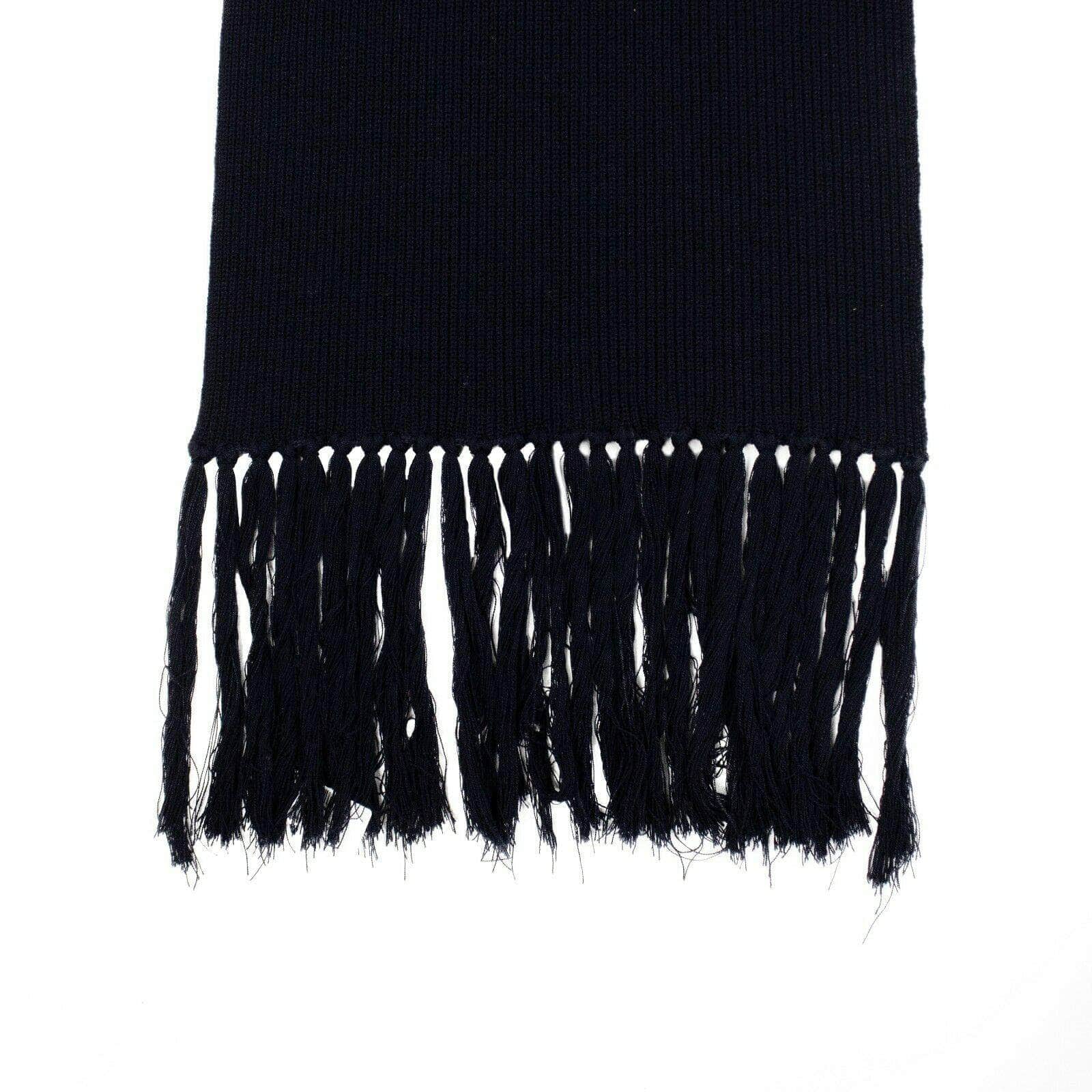 A_Plan_Application Men's Scarves Wool Cable Knit Scarf - Navy Blue 74NGG-AP-1005 74NGG-AP-1005