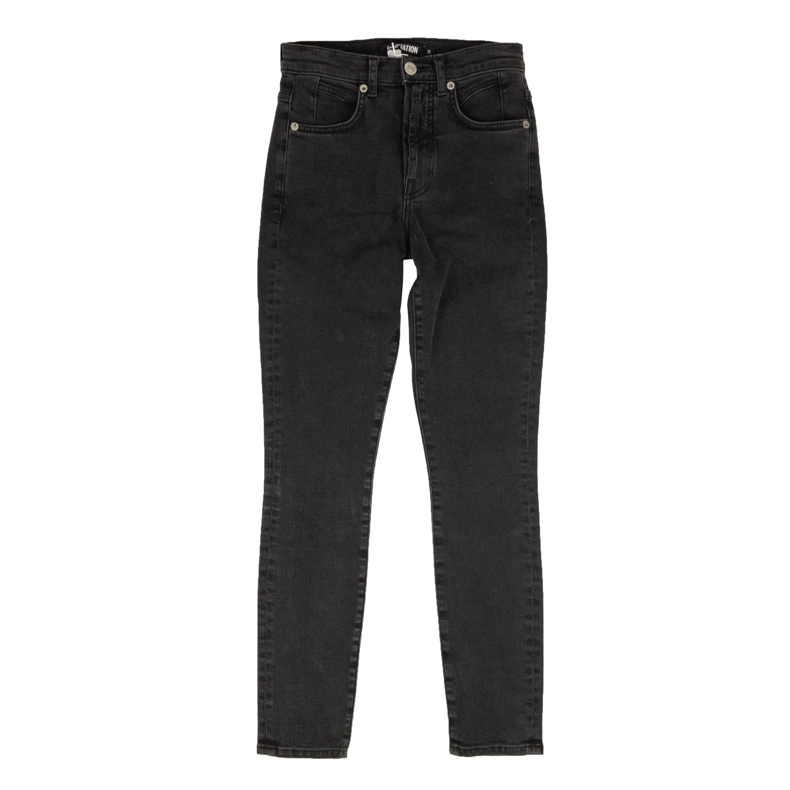 Adaptation 95-ADP-1001/25 NWT ADAPTATION Black Logo Patch Skinny Jeans Size 25 $425 95-ADP-1001/25