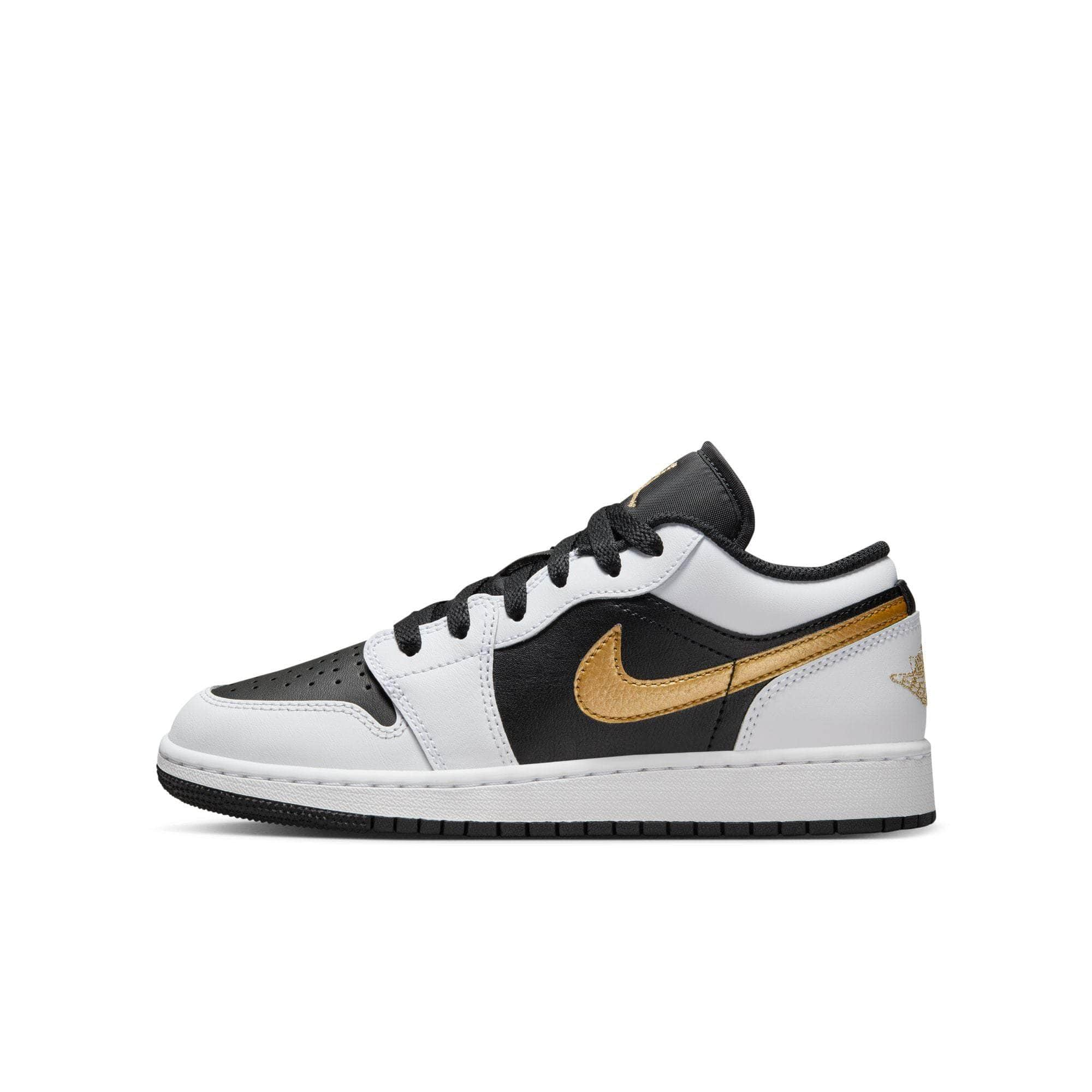 Air Jordan FOOTWEAR Air Jordan 1 Low "Gold Swoosh" - Boy's GS