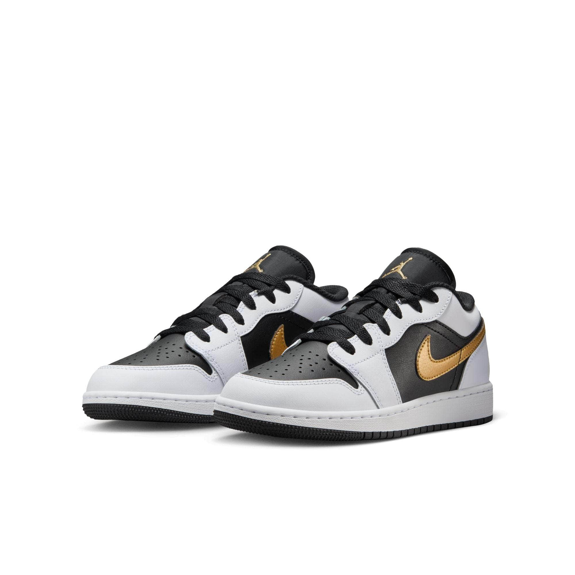 Air Jordan FOOTWEAR Air Jordan 1 Low "Gold Swoosh" - Boy's GS