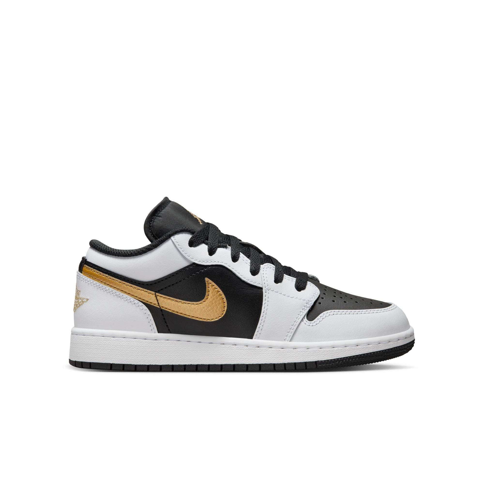 Air Jordan FOOTWEAR Air Jordan 1 Low "Gold Swoosh" - Boy's GS