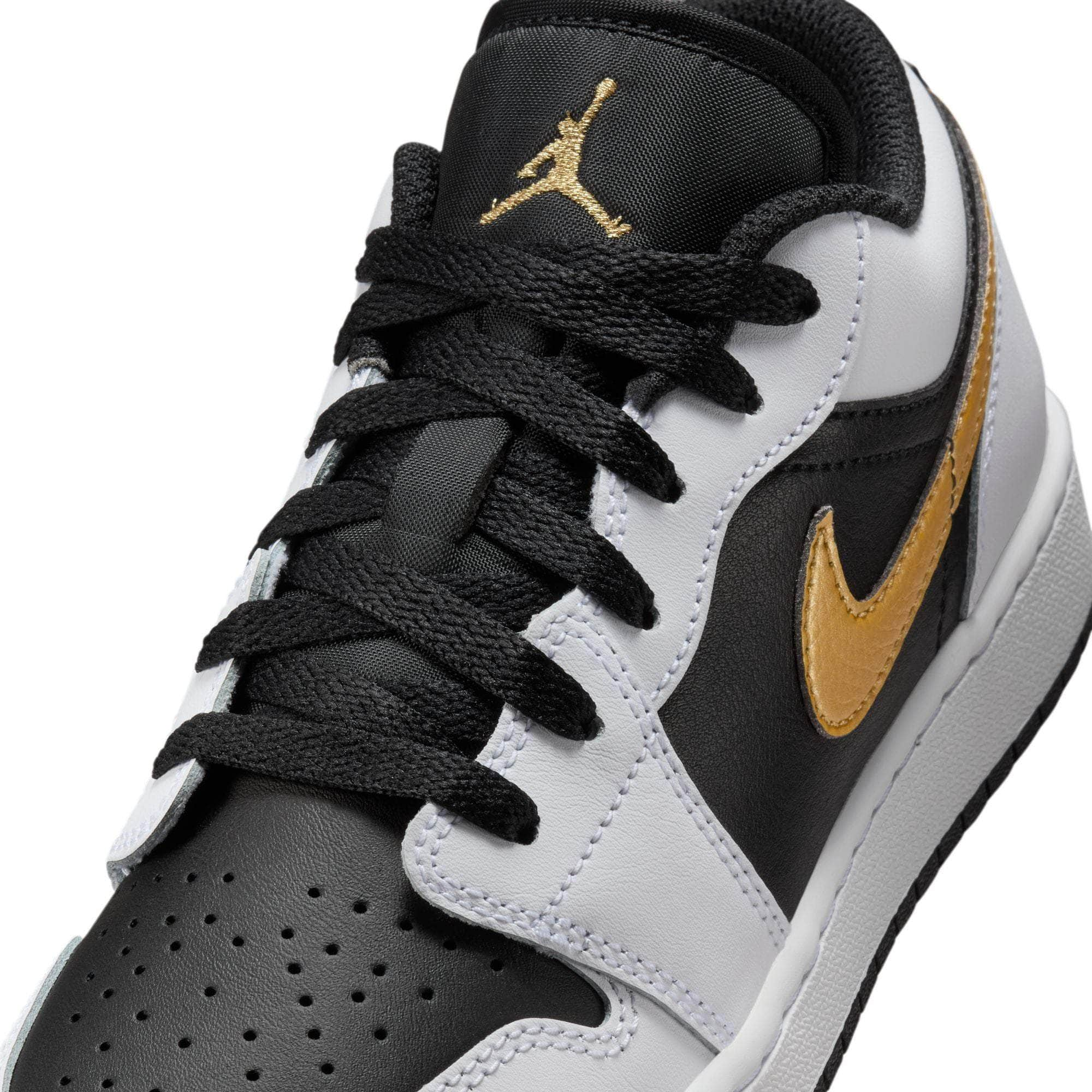 Air Jordan FOOTWEAR Air Jordan 1 Low "Gold Swoosh" - Boy's GS