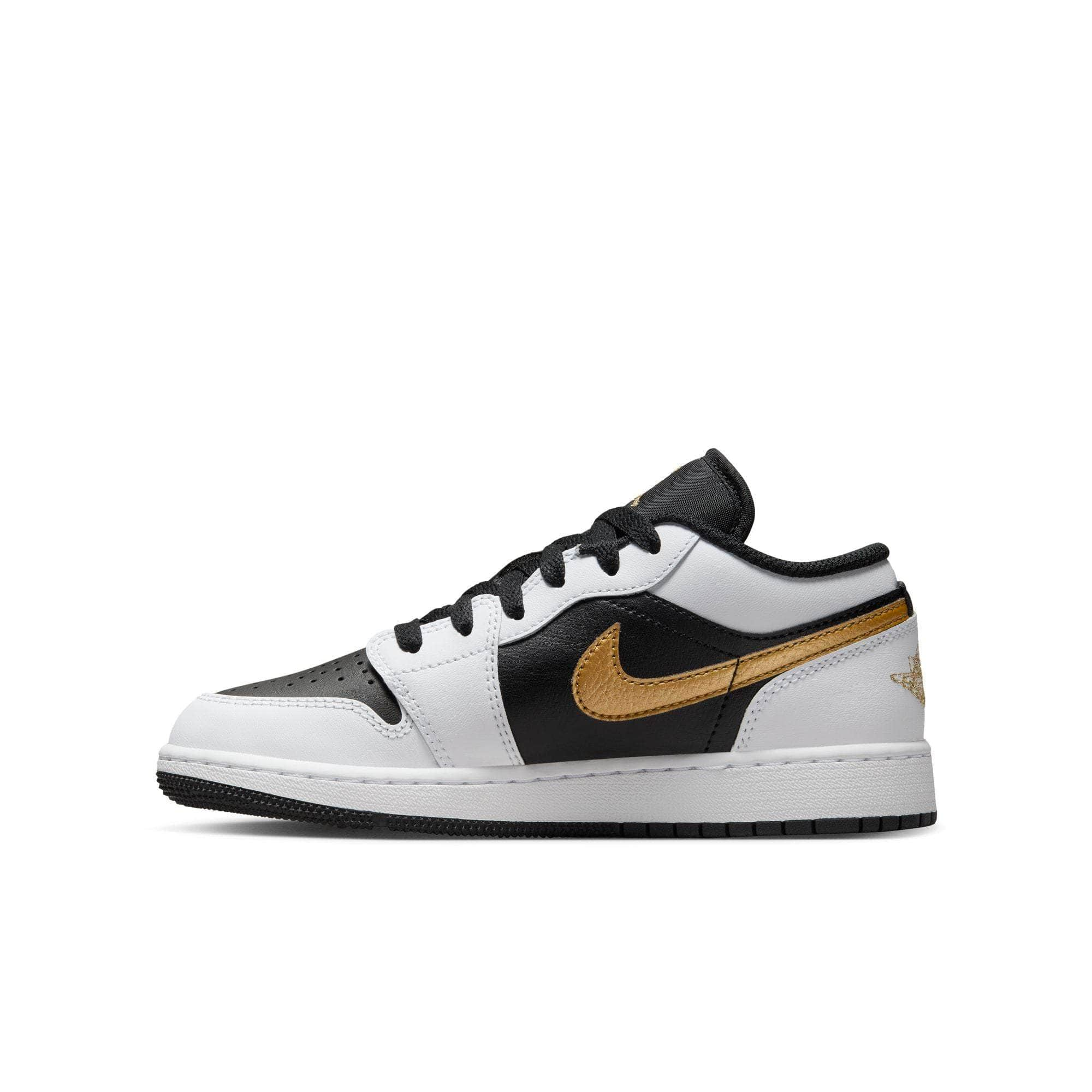 Air Jordan FOOTWEAR Air Jordan 1 Low "Gold Swoosh" - Boy's GS