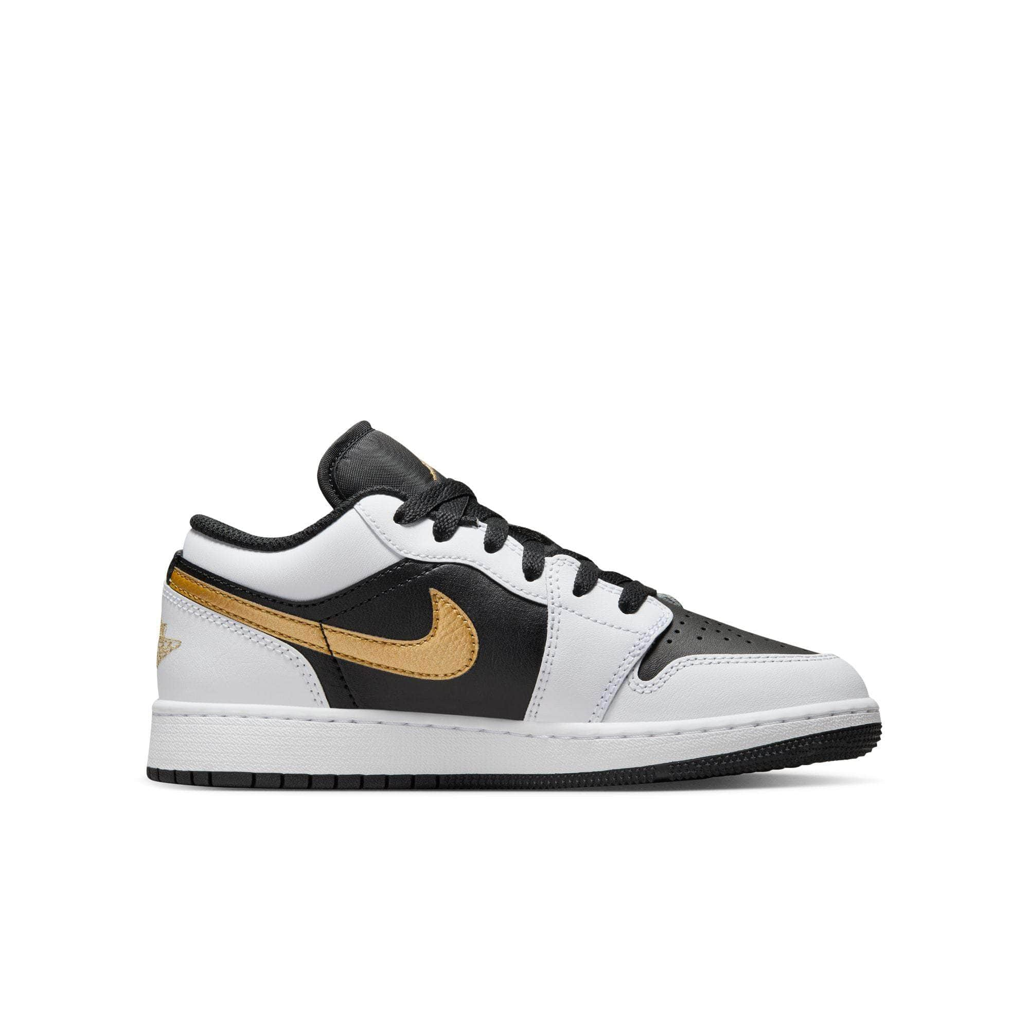 Air Jordan FOOTWEAR Air Jordan 1 Low "Gold Swoosh" - Boy's GS