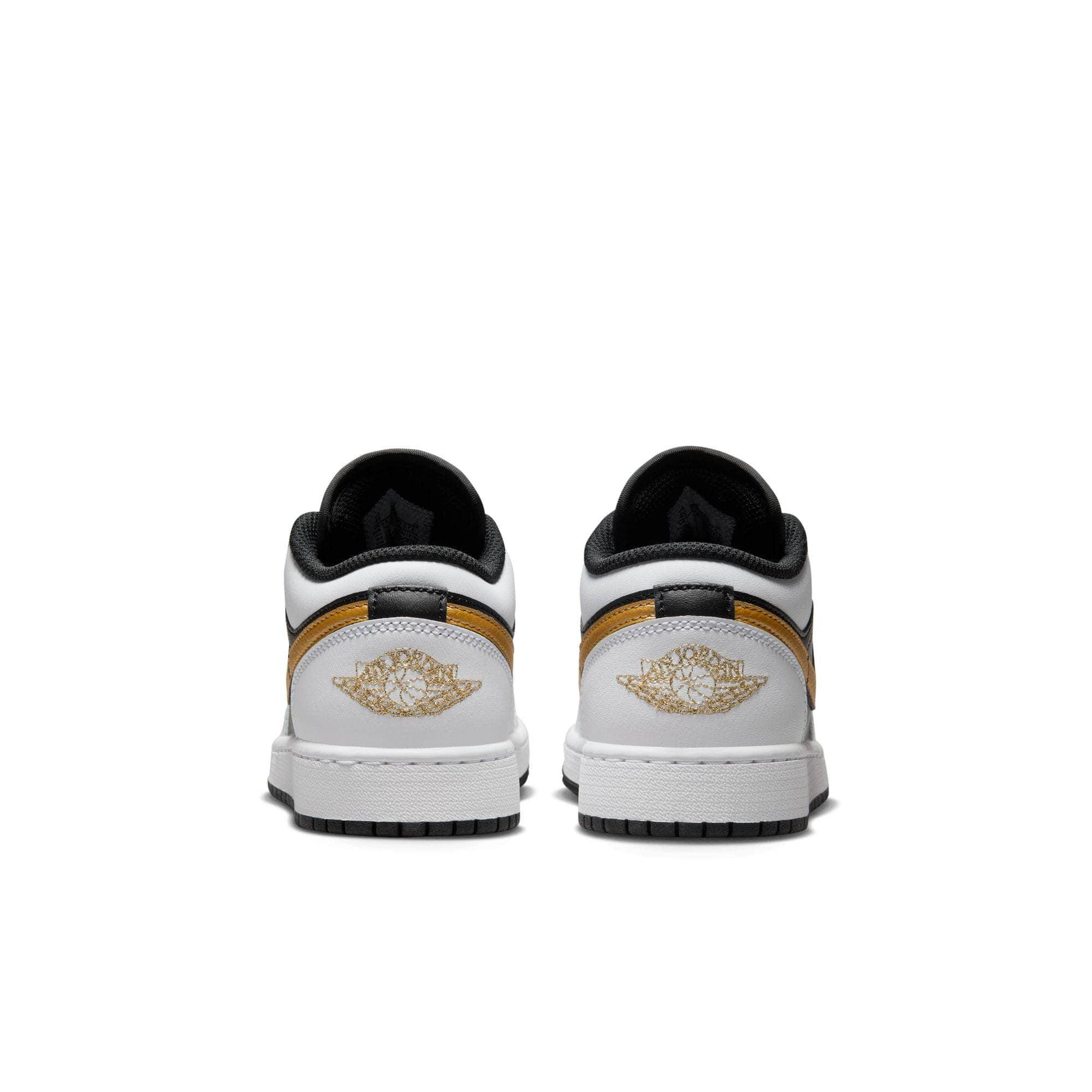 Air Jordan FOOTWEAR Air Jordan 1 Low "Gold Swoosh" - Boy's GS