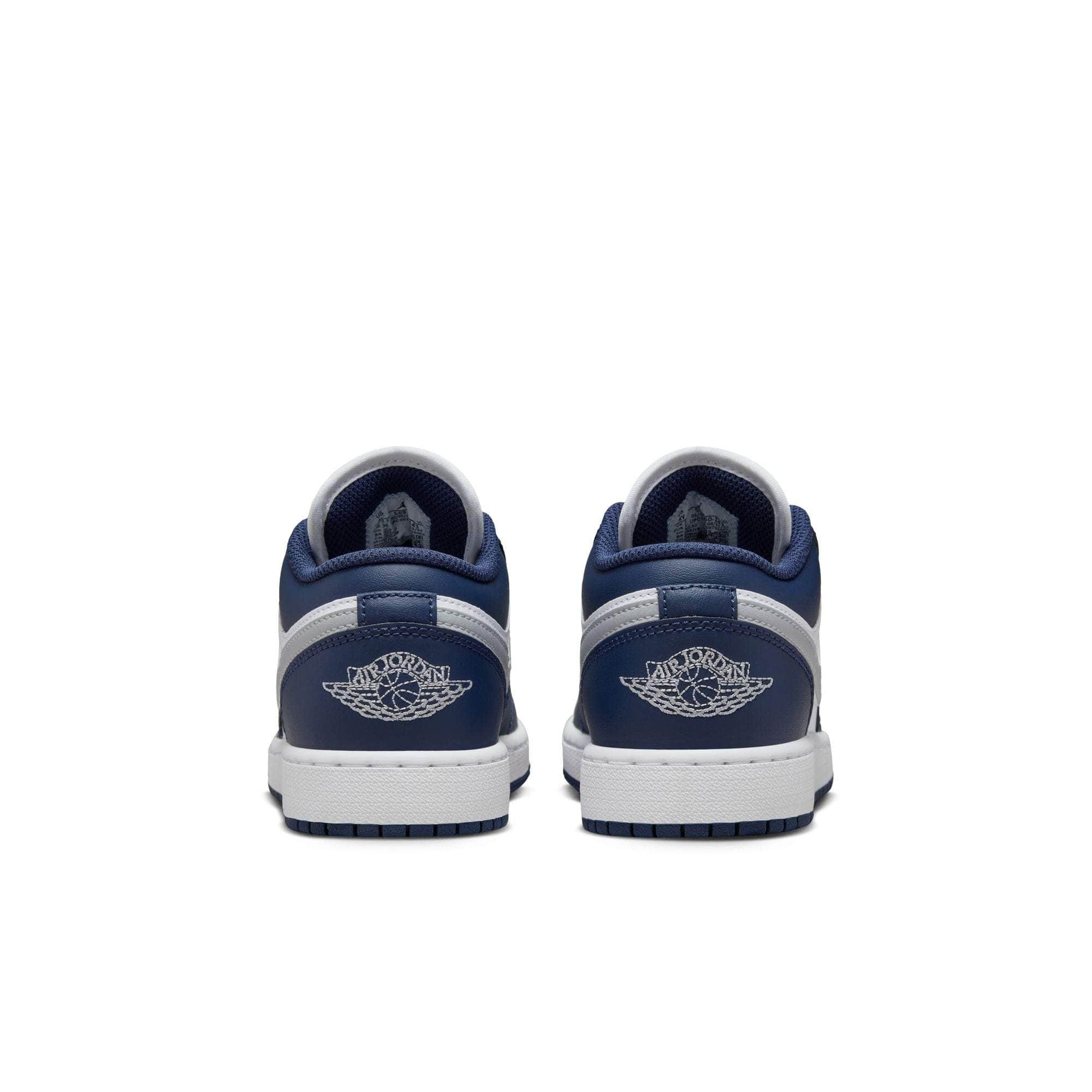 Air Jordan FOOTWEAR Air Jordan 1 Low "Midnight Navy Wolf Grey" - Boy's GS