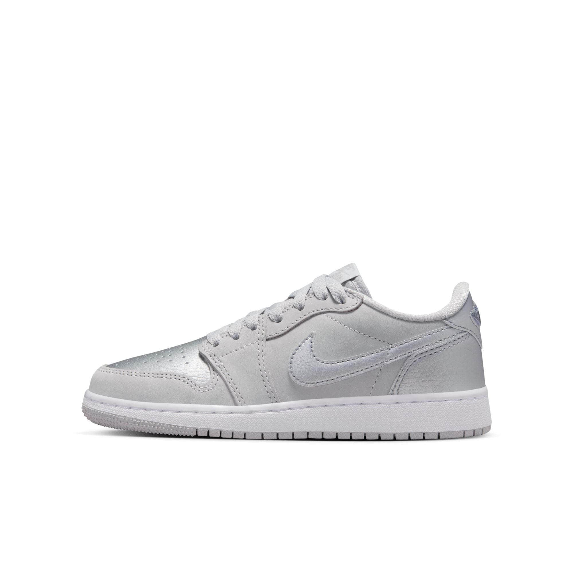 Air Jordan FOOTWEAR Air Jordan 1 Low OG "Silver" - Boy's GS