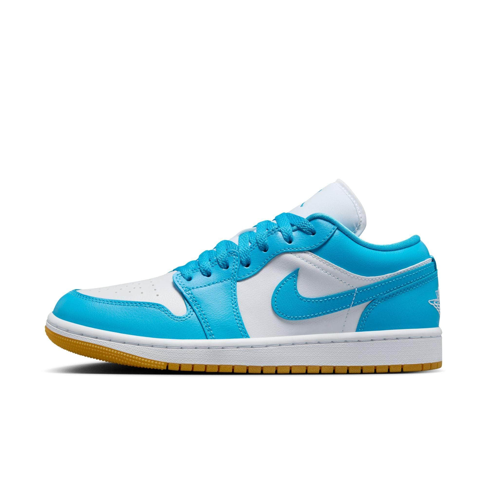 Air Jordan FOOTWEAR Air Jordan 1 Low "White Gum Light Brown Dark Powder Blue" - Women's