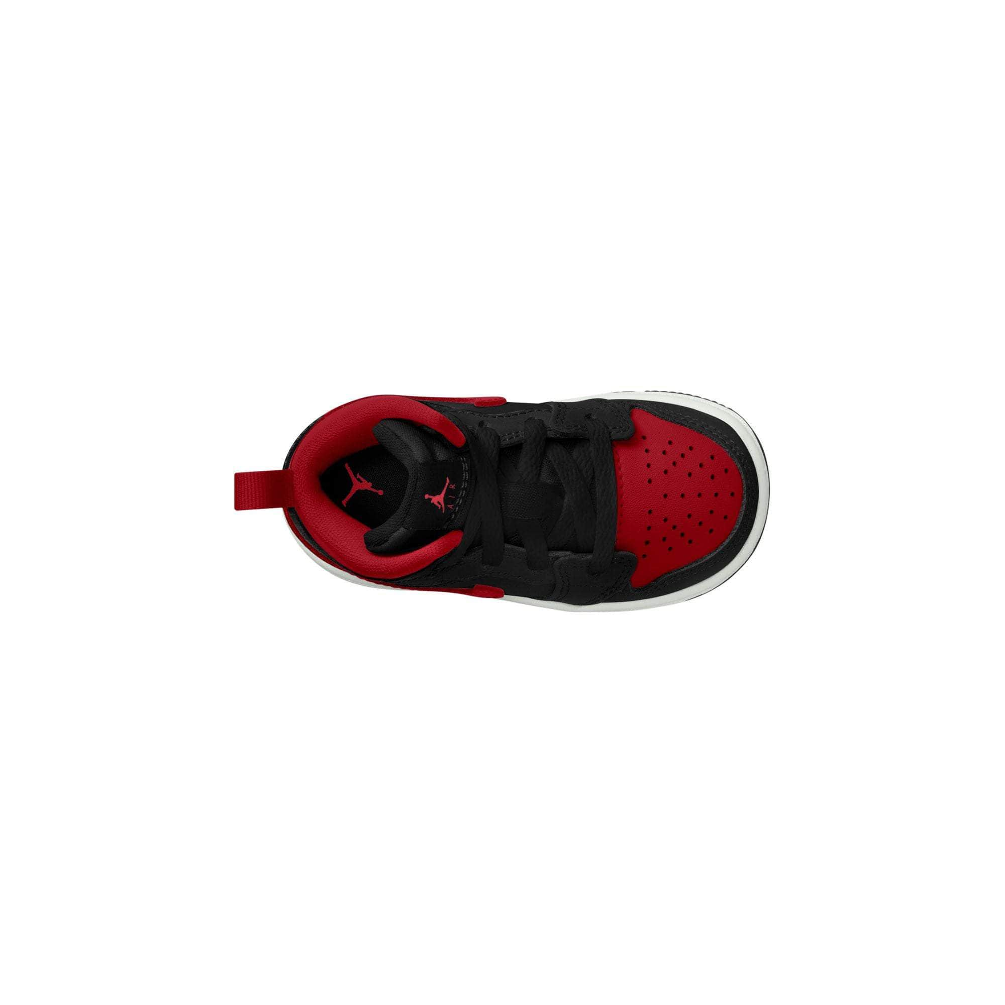 Air Jordan FOOTWEAR Air Jordan 1 Mid "Black Summit White Varsity Red" - Toddler