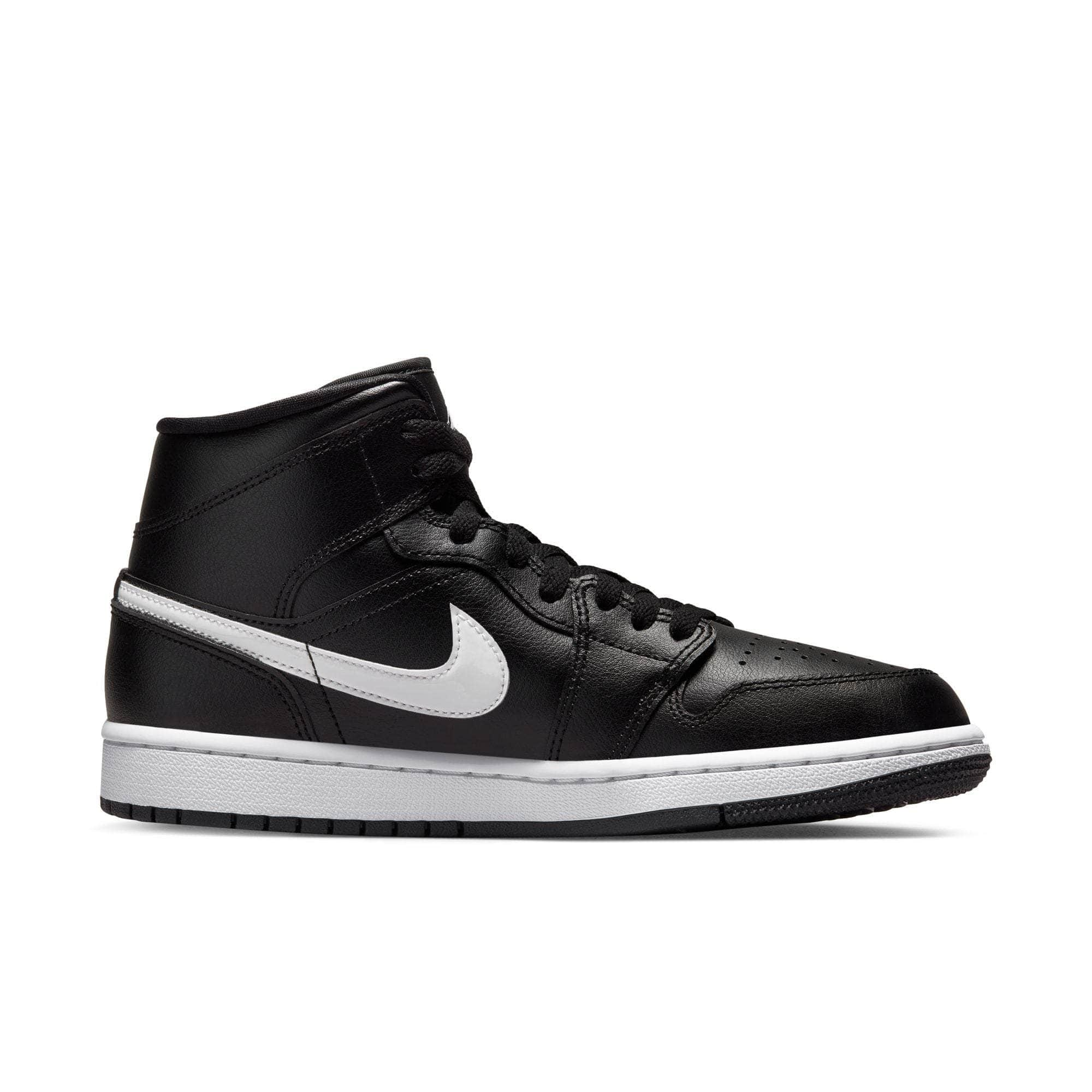 Air Jordan FOOTWEAR Air Jordan 1 Mid "Black White" - Men's