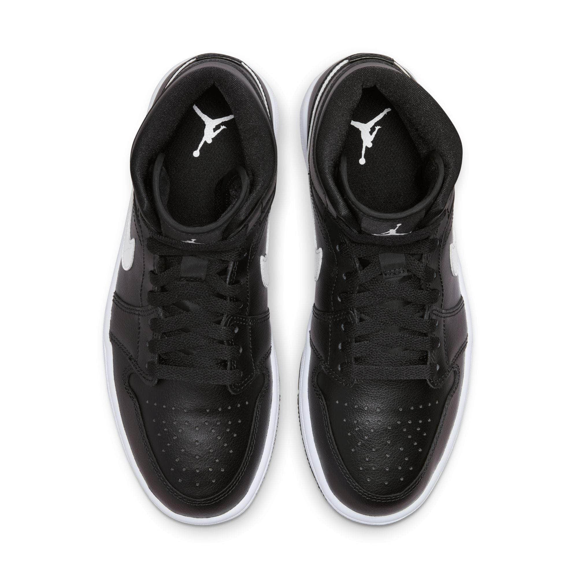 Air Jordan FOOTWEAR Air Jordan 1 Mid "Black White" - Men's