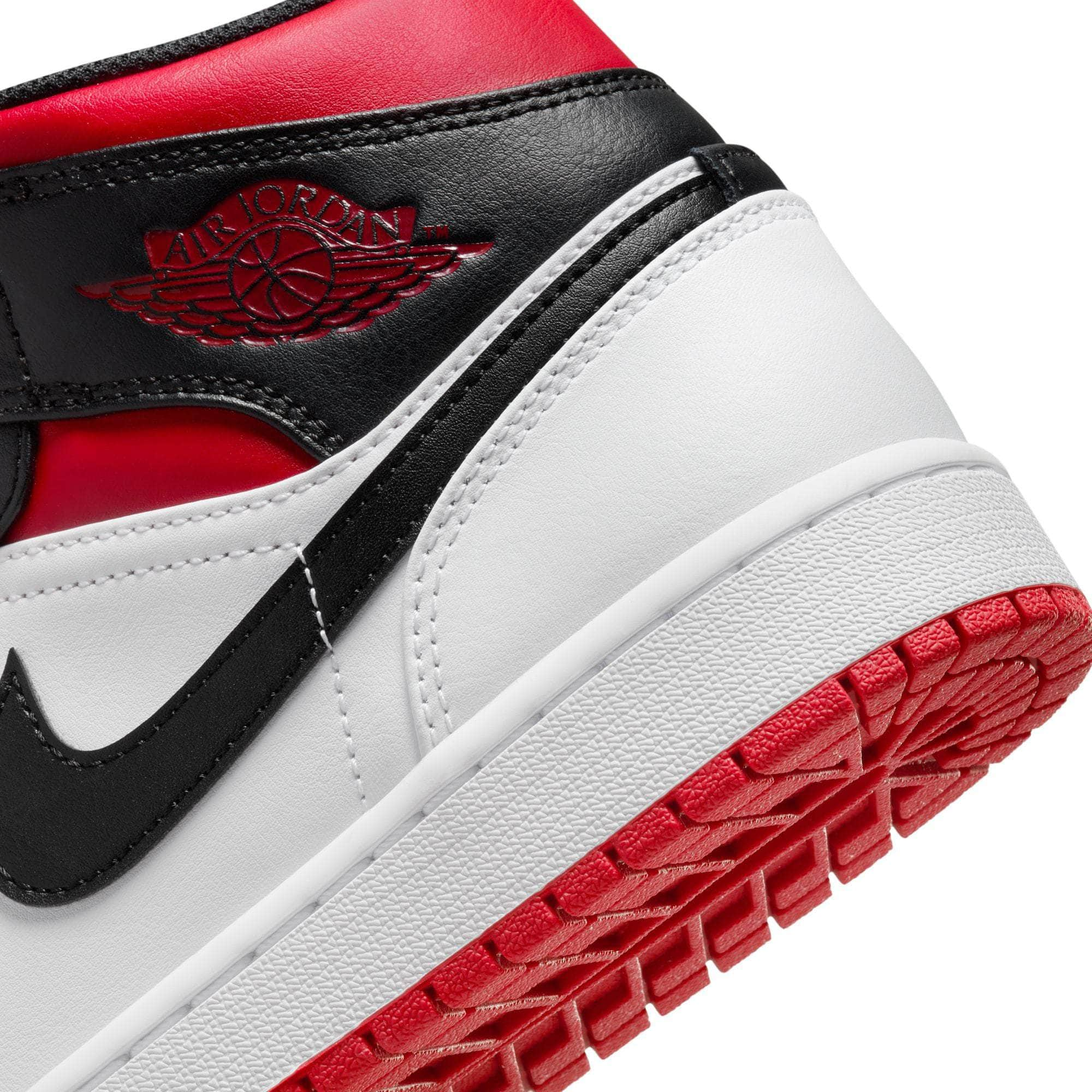 Air Jordan 1 Mid Gym Red Black Toe Men s