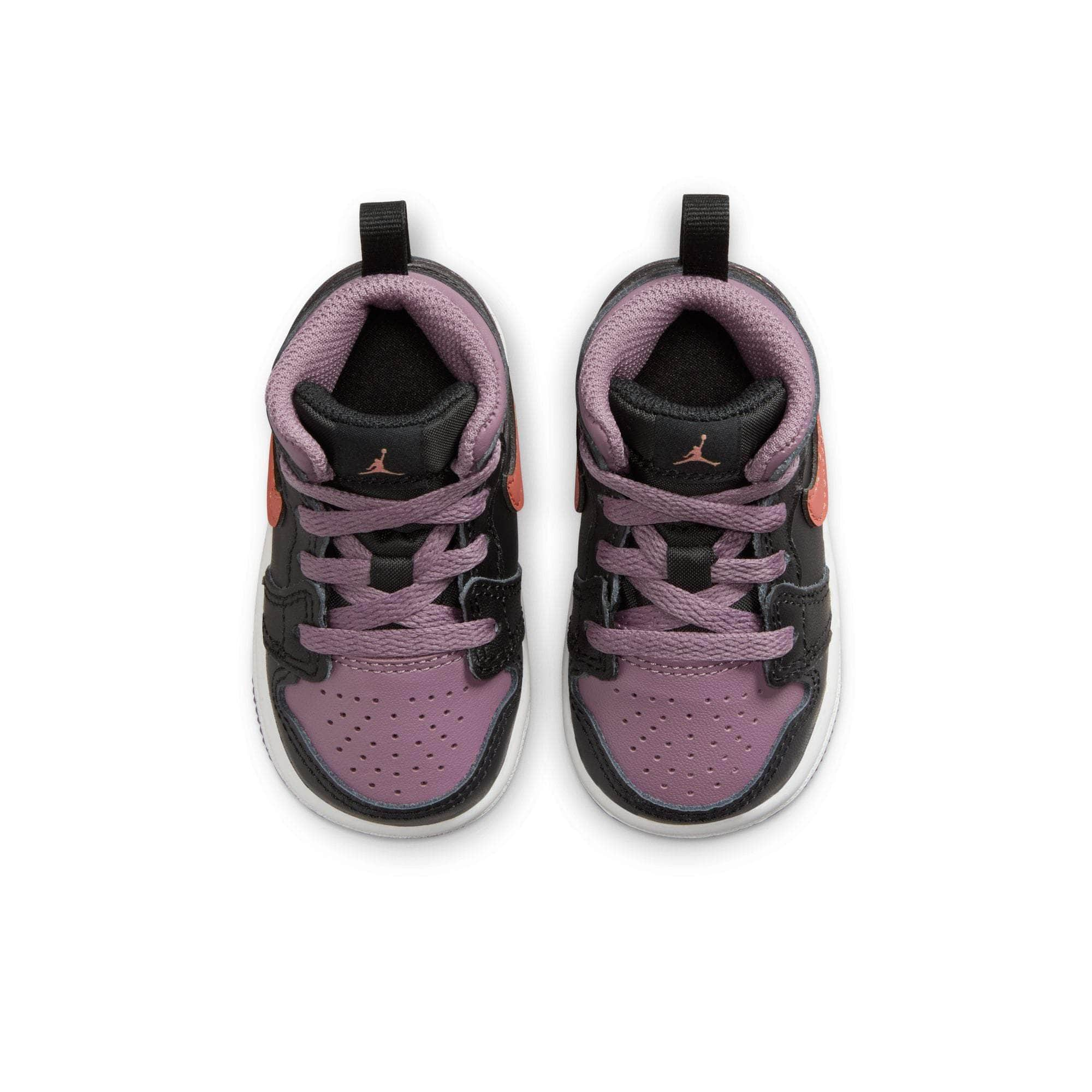 Air Jordan FOOTWEAR Air Jordan 1 Mid SE 'Black Sky J Mauve' - Toddler's