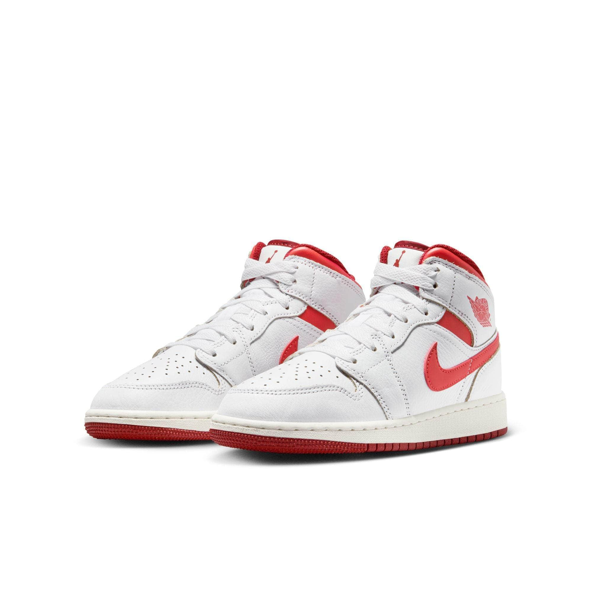 Air Jordan FOOTWEAR Air Jordan 1 Mid SE “Lobster Dune Red” - Boy's GS