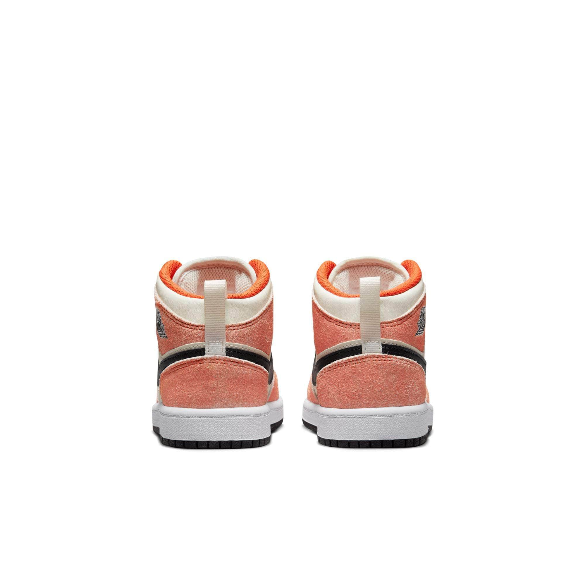 Air Jordan 1 Mid SE Orange Suede Enfant (PS) – Uniquekicks