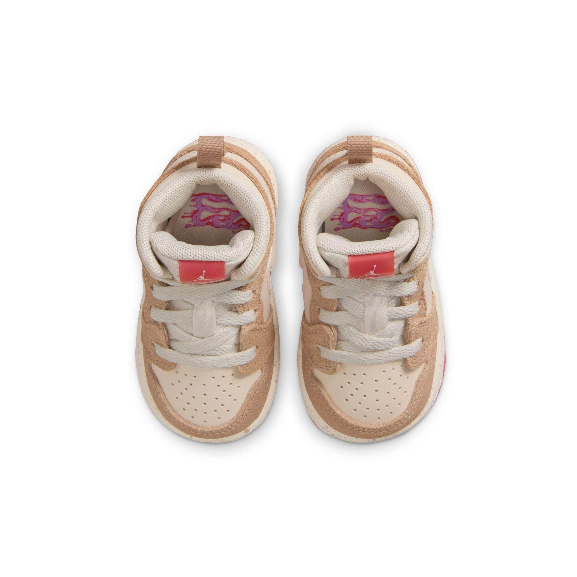 Air Jordan FOOTWEAR Air Jordan 1 Mid SE "Peanut Butter & Jelly" - Toddler