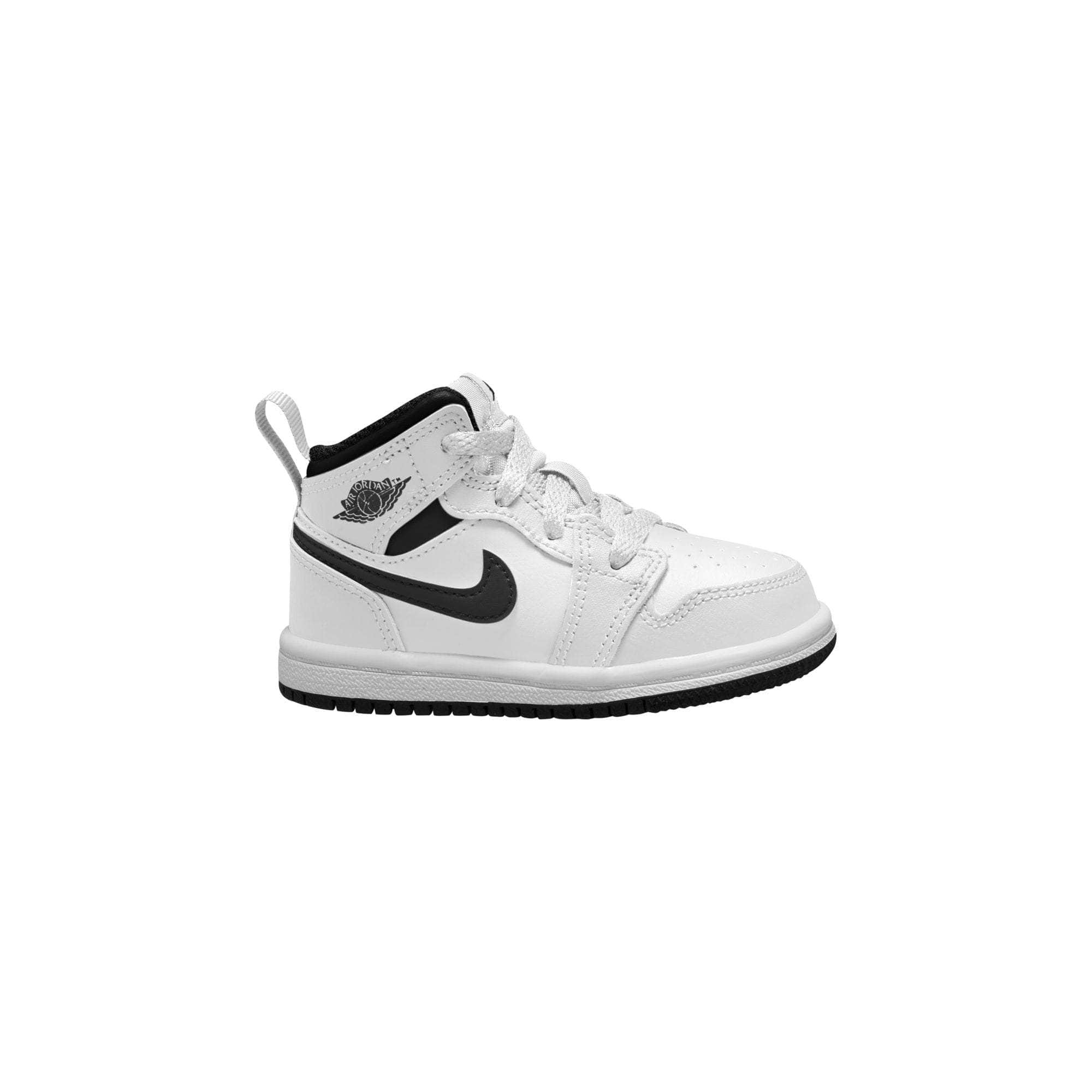 Air Jordan FOOTWEAR Air Jordan 1 Mid "White Black" - Toddler's