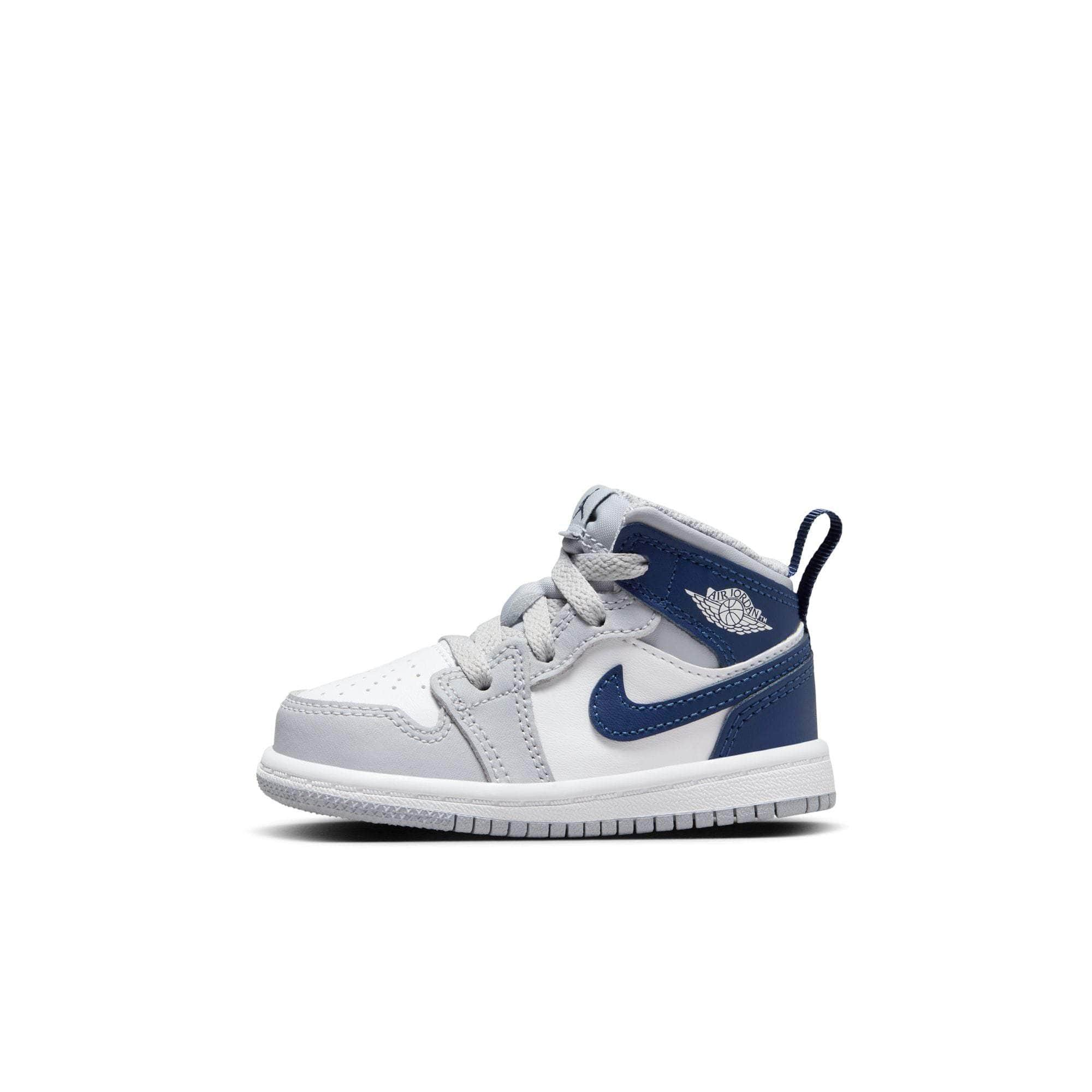 Air Jordan FOOTWEAR Air Jordan 1 Mid "Wolf Grey Midnight Navy" - Toddler's TD