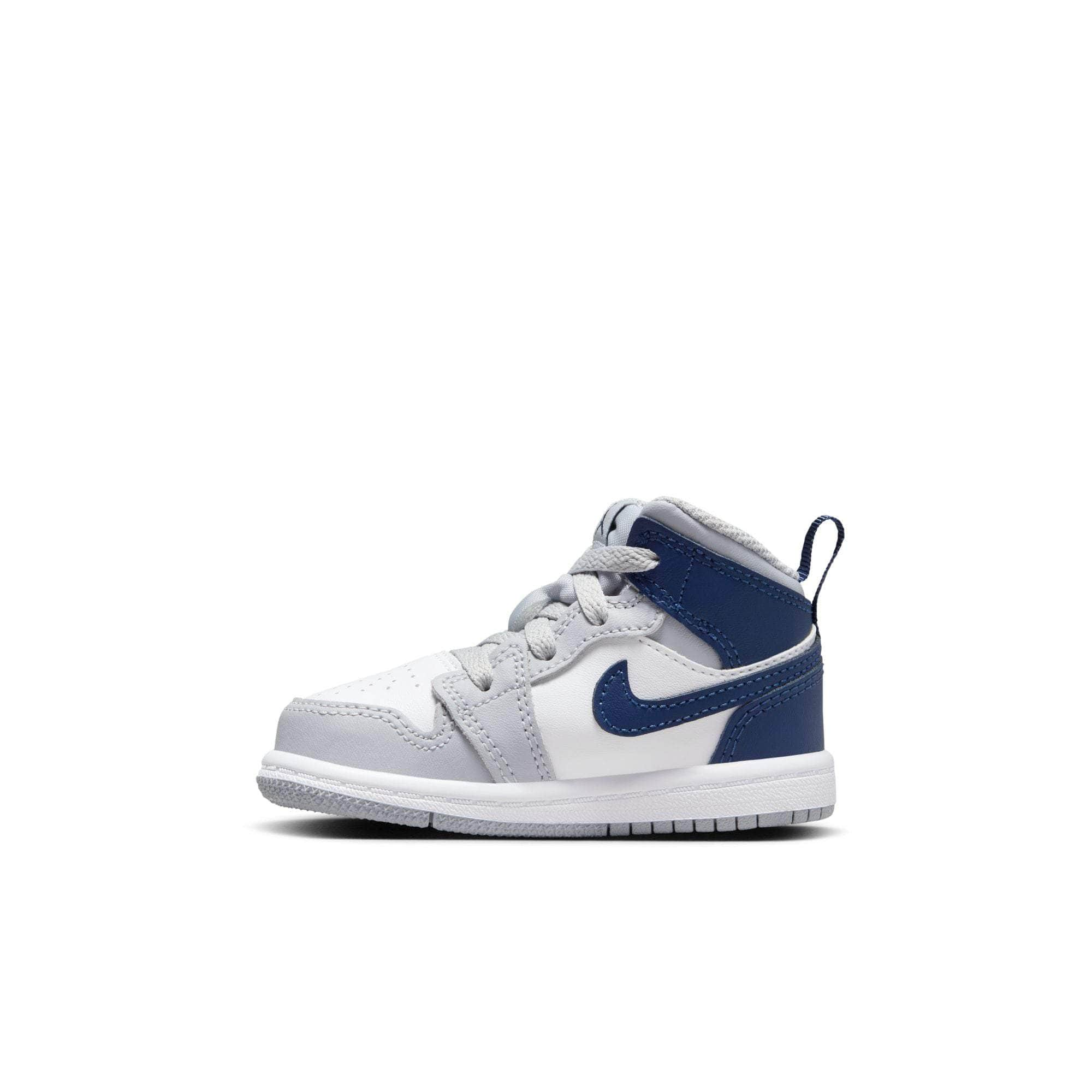 Air Jordan FOOTWEAR Air Jordan 1 Mid "Wolf Grey Midnight Navy" - Toddler's TD