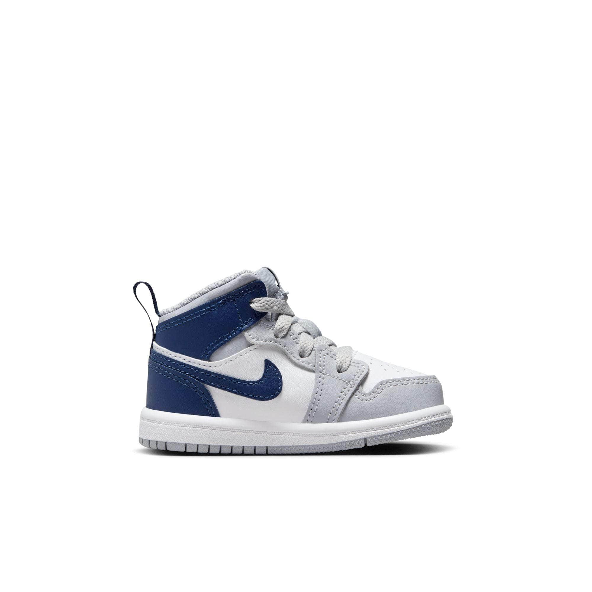 Air Jordan FOOTWEAR Air Jordan 1 Mid "Wolf Grey Midnight Navy" - Toddler's TD